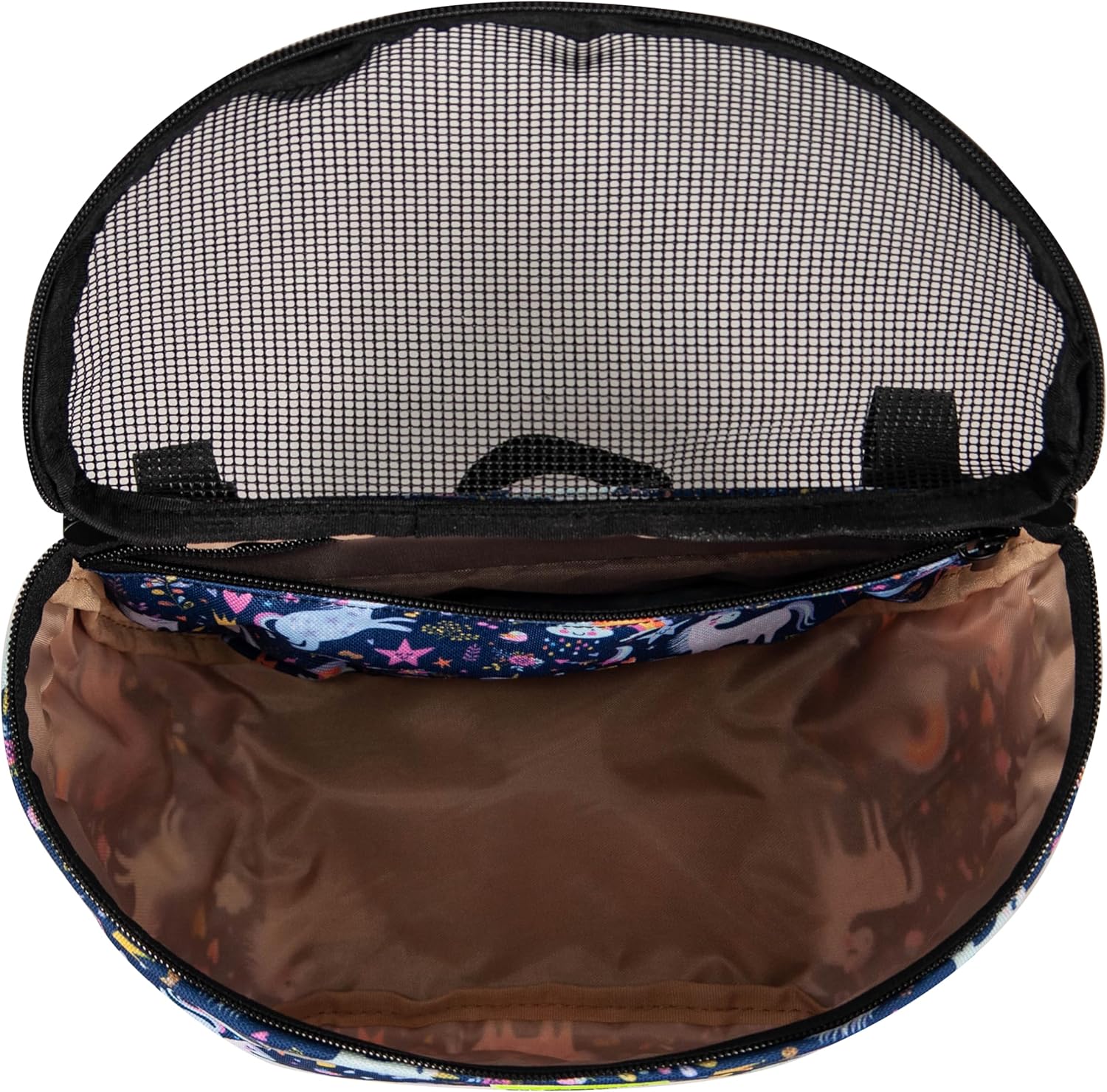 Remobia Hicol Kids Bike Basket,Durable Front Frame Bicycle & Scooter Basket Bag,Waterproof Fabric Bicycle Handlebar Bag for Boys, Girls, Toddlers with Zipper Mesh Lip (Unicorn)