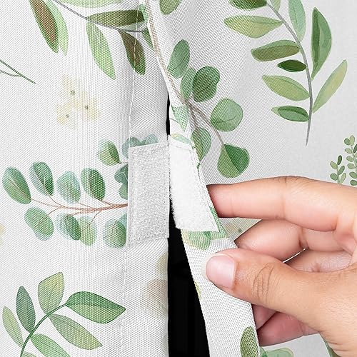 Miniatura 4 de Sweet Jojo Designs Funda para jaula de perro con hojas florales y bohemias, color verde, para jaula de mascotas de 36 pulgadas, tamaño mediano,