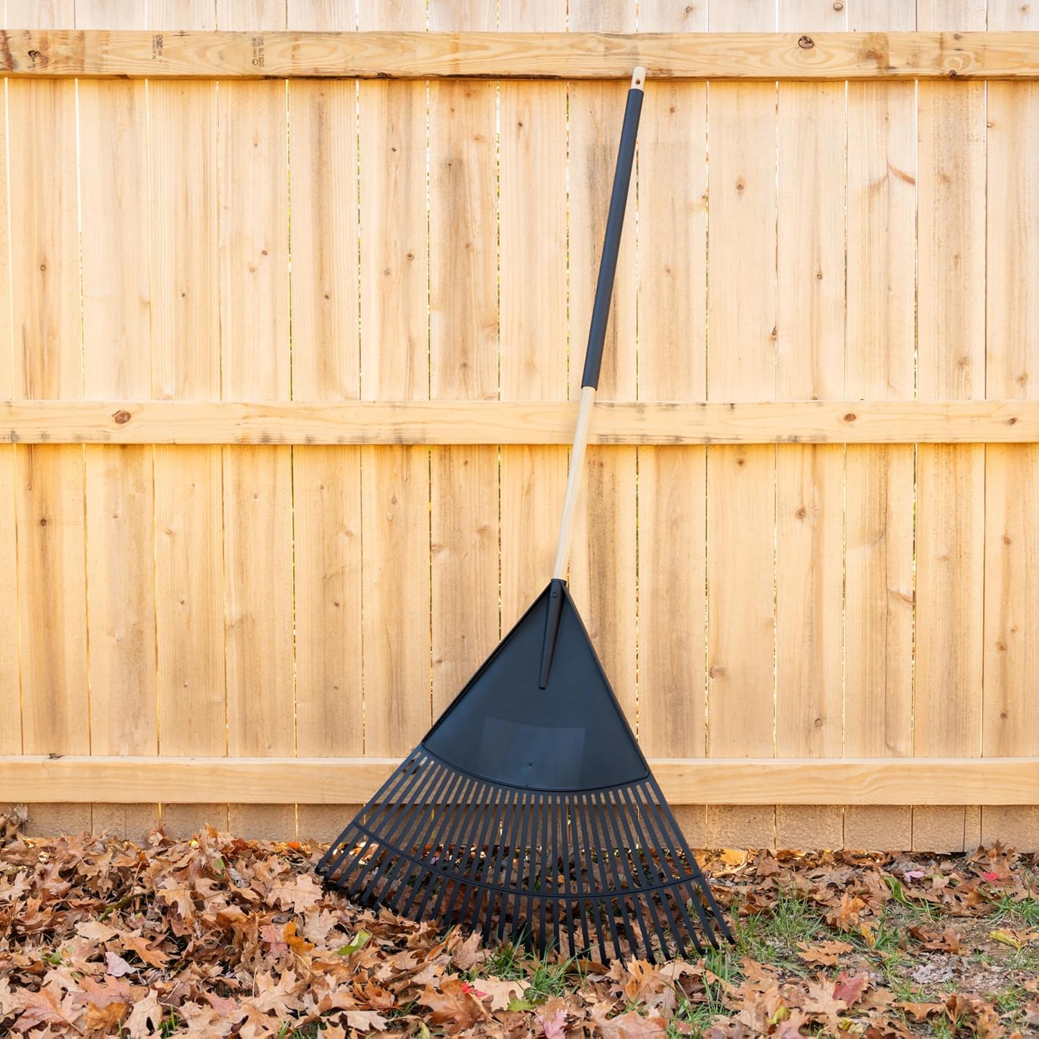 30-inch Wood and Poly Leaf Rake