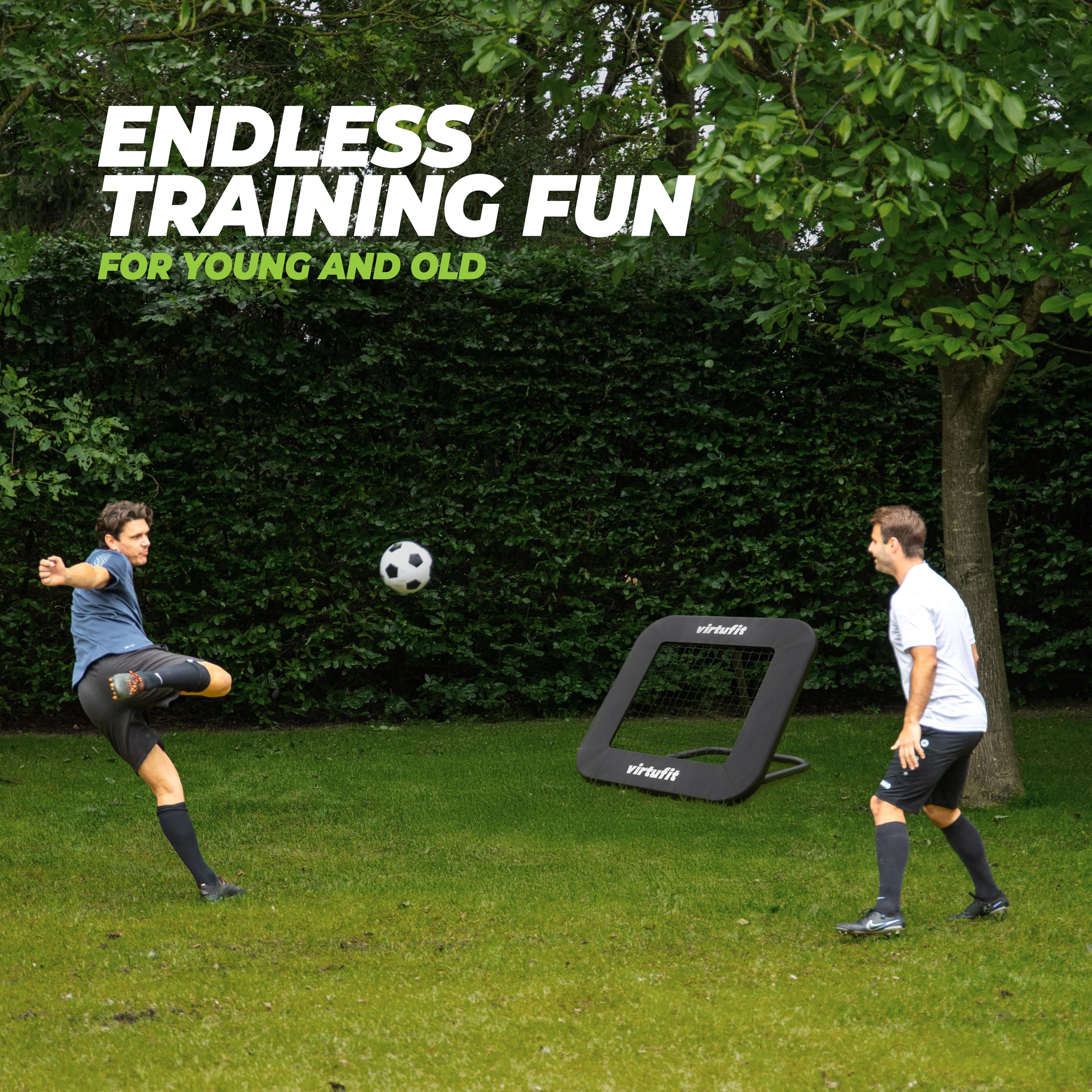 Verstelbare voetbal kickback rebounder 100 x 100 cm - kopen? | Korting tot 42