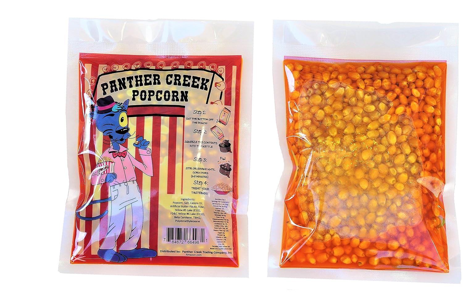 Panther Creek Movie Theater Buttery Popcorn Kits. 13 Pre-Measured, 6 oz. Kits. 1-Step Packs Include Gourmet Popcorn, Heart-Friendly Oil, Salt, and Extra Butter Flavor (6 oz - 8 oz Popper)