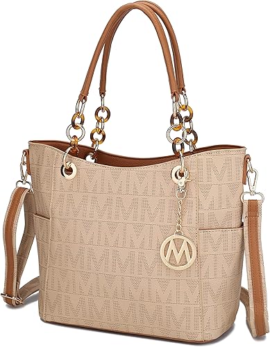 MKF Collection Bolso de hombro para mujer bolso cruzado de cuero sintético con asa superior Karine Negro, Karine Brown, Karine Borgoña, Karine MKF Collection Bolso de hombro para mujer bolso cruzado de cuero sintético con asa superior Karine Negro, Karine Brown, Karine Borgoña, Karine