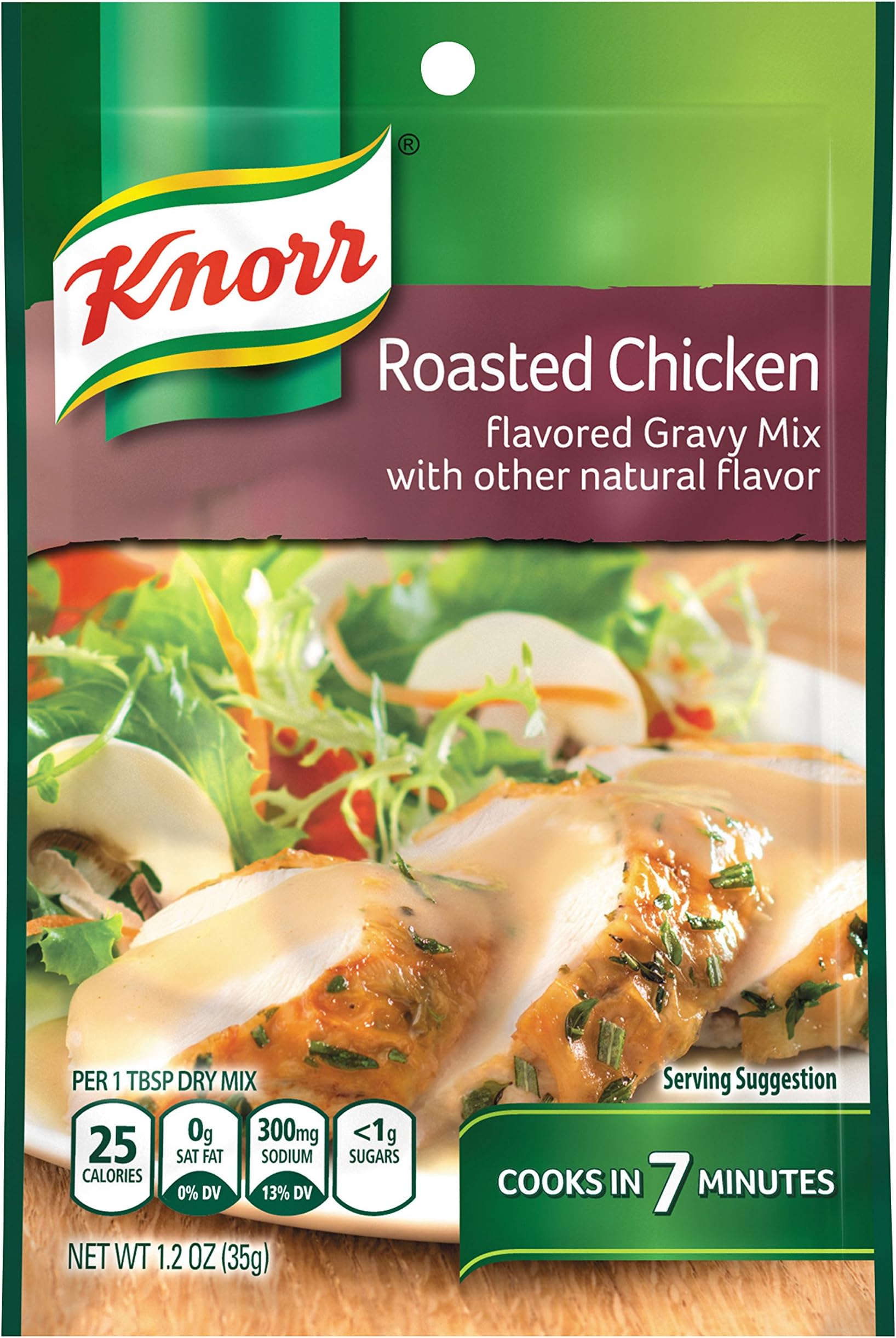 Knorr Gravy Mix Gravy Mix, Roasted Chicken 1.2 oz (Pack of 12)
