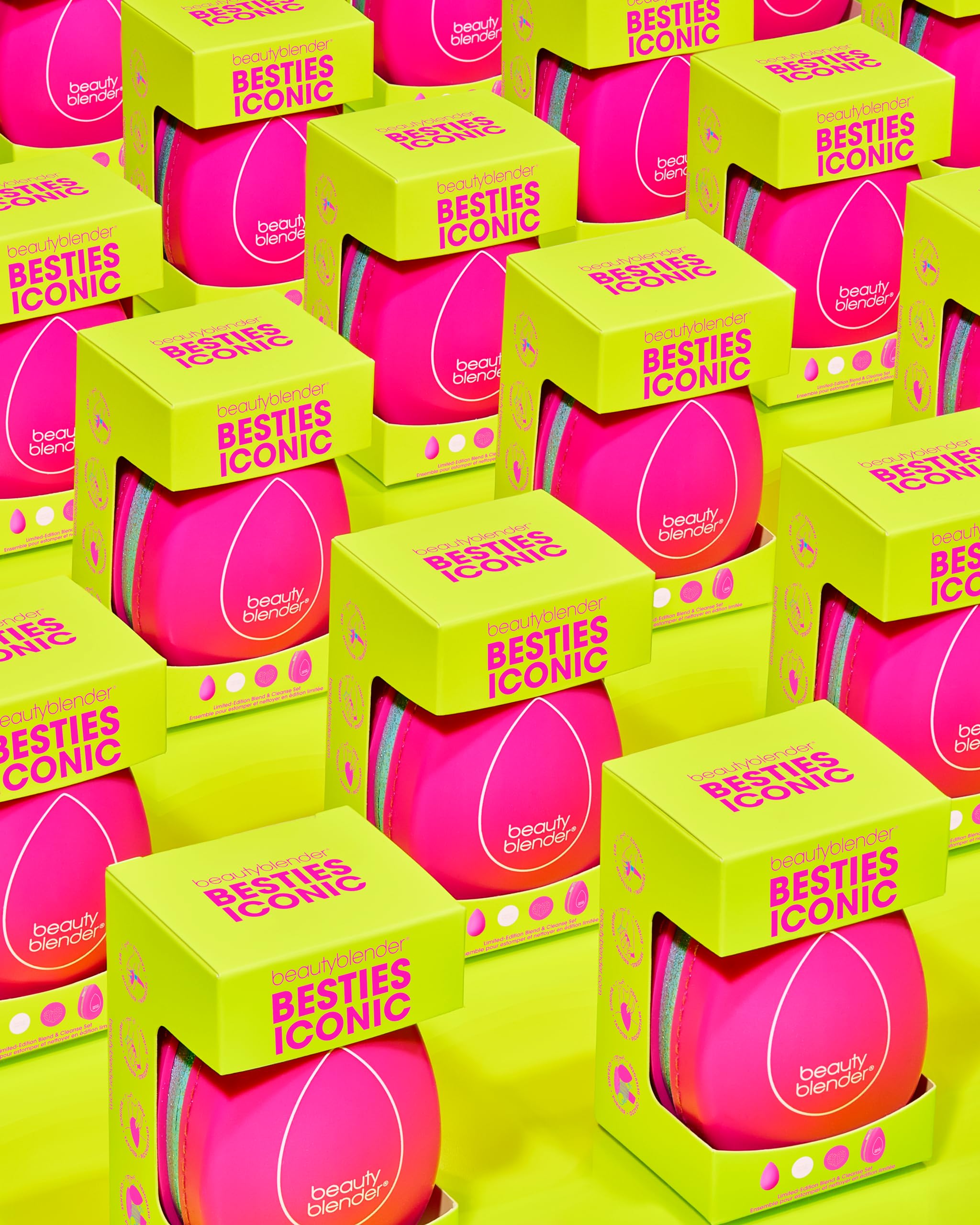 Beautyblender - Besties Iconic: esponja de maquillaje de mezcla más jabón y estera exfoliante para una aplicación precisa y mezclas perfectas