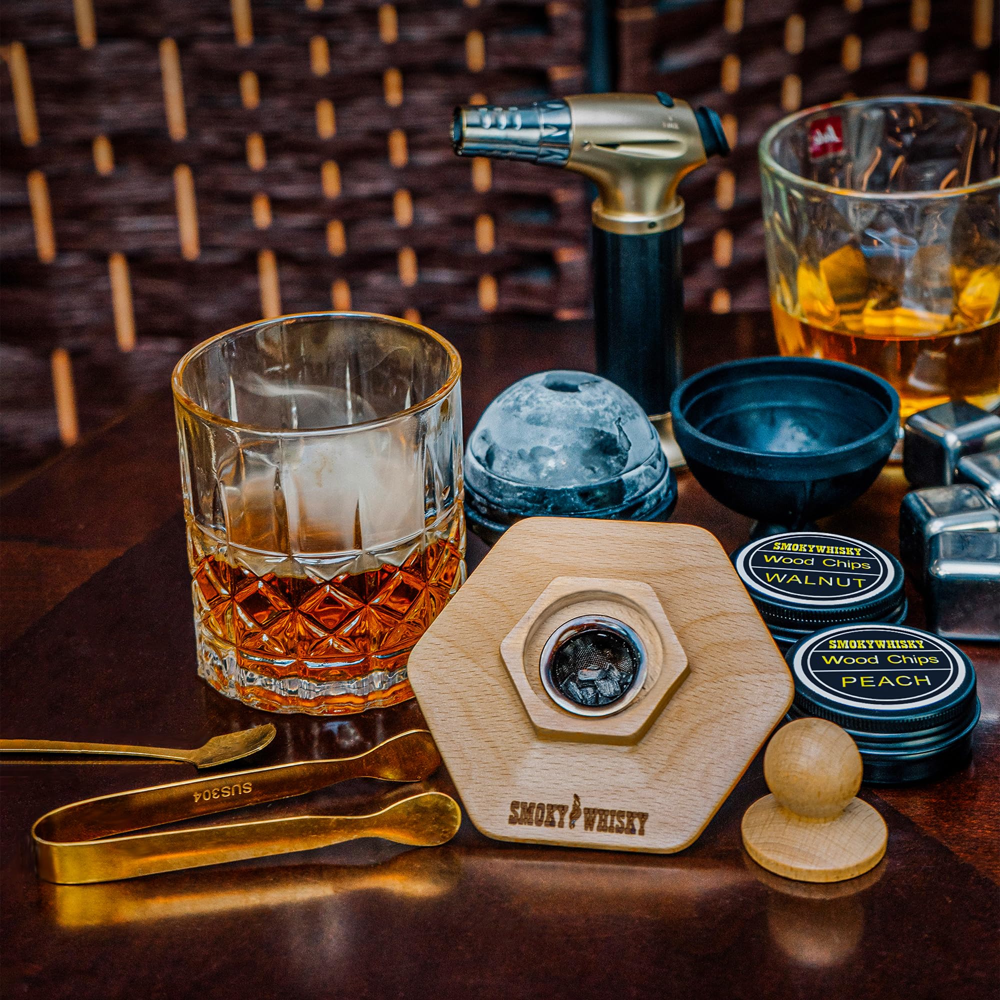 Kit Affumicatore Per Cocktail E Whisky - Con Trucioli Legno, Strumento Per Aromatizzare Bevande - Foto 8