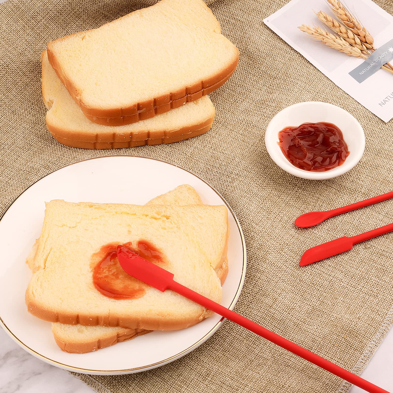 Set 3 Spatole In Silicone Per Cucina - Doppia Punta, Multifunzionali Per Barattoli E Bottiglie, 3 Misure - Foto 2