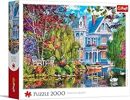 Trefl – Haus am See – 2000 Teile – DIY-Puzzle, kreative Unterhaltung, klassisches Puzzle für Erwachsene und Kinder ab 14 Jahren