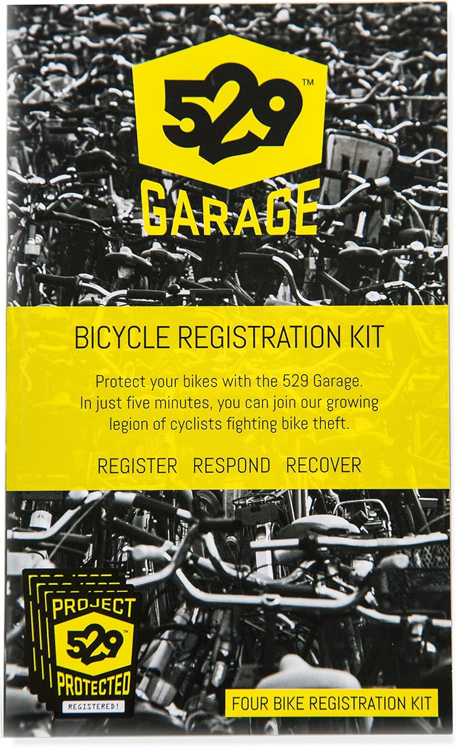 529 Garage Bicycle Registration Kit (Canadian Edition) Four Bike Kit