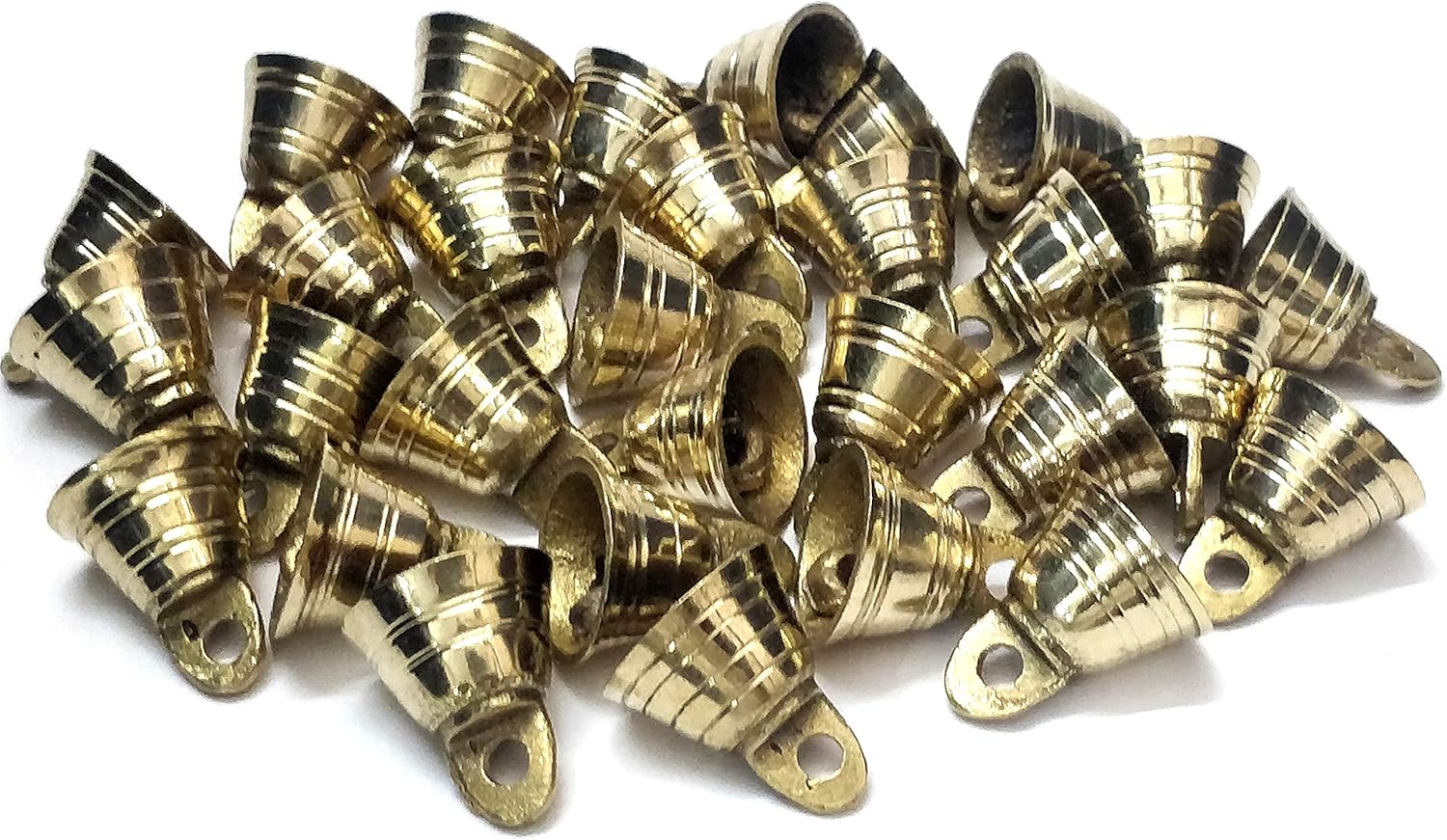 1" H Lot 30 Brass Bells Elephant Cow Camel Decor Bells Vintage Style Indian Craft