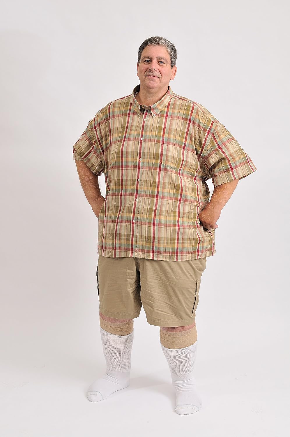 Extra Wide Medical Mid Calf Crew (Pack of 3), Antimicrobial, Made in USA, for Men and Women - Image 2