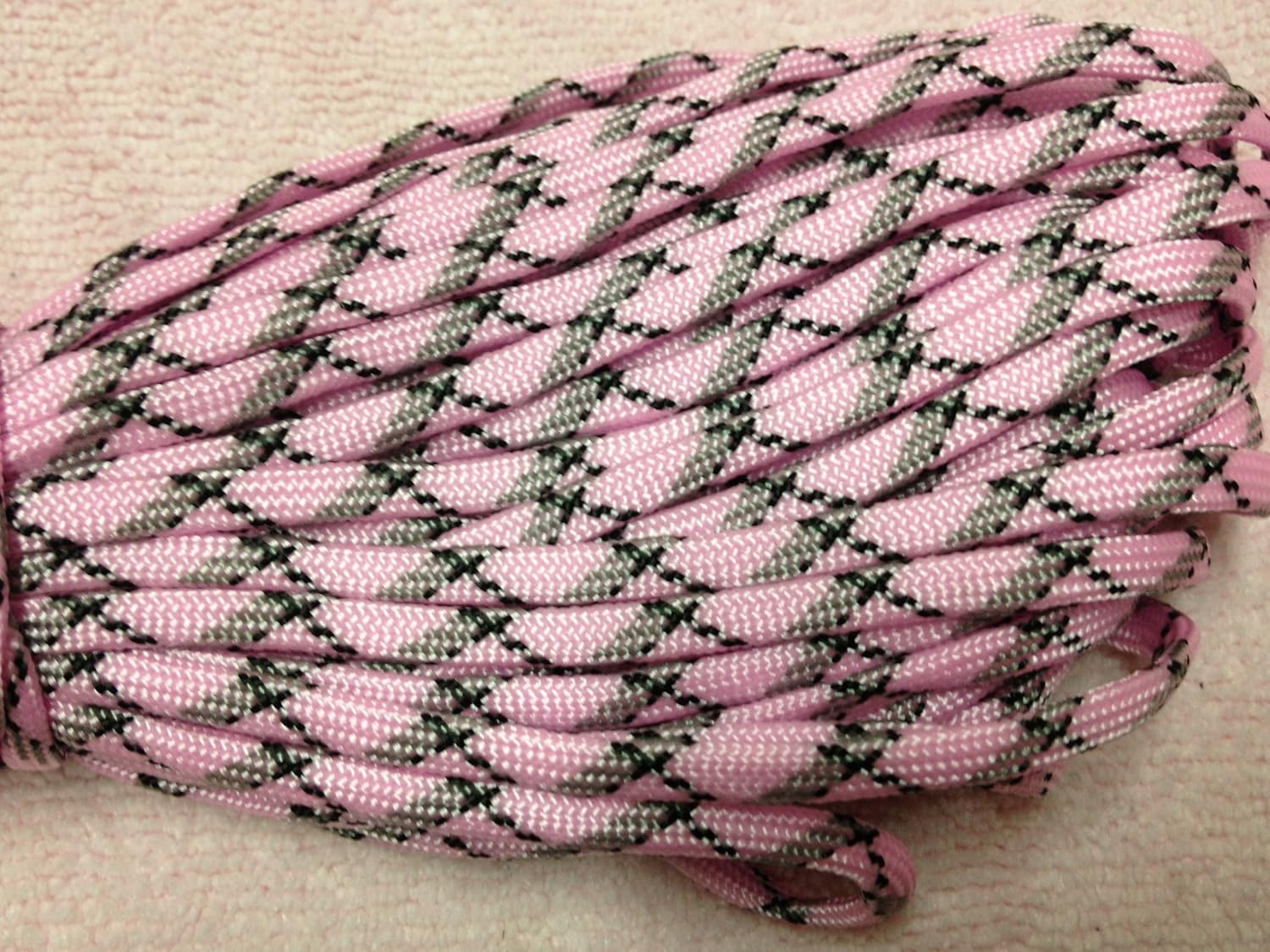 100FT Type III Pink Camo Paracord 7 Strand 550 Parachute Cord Amazon