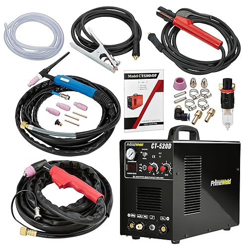 Miniatura 2 de Cortador de plasma de 50 amperios, soldador de 200 amperios y soldador de 200 amperios PrimeWeld Ct520d
