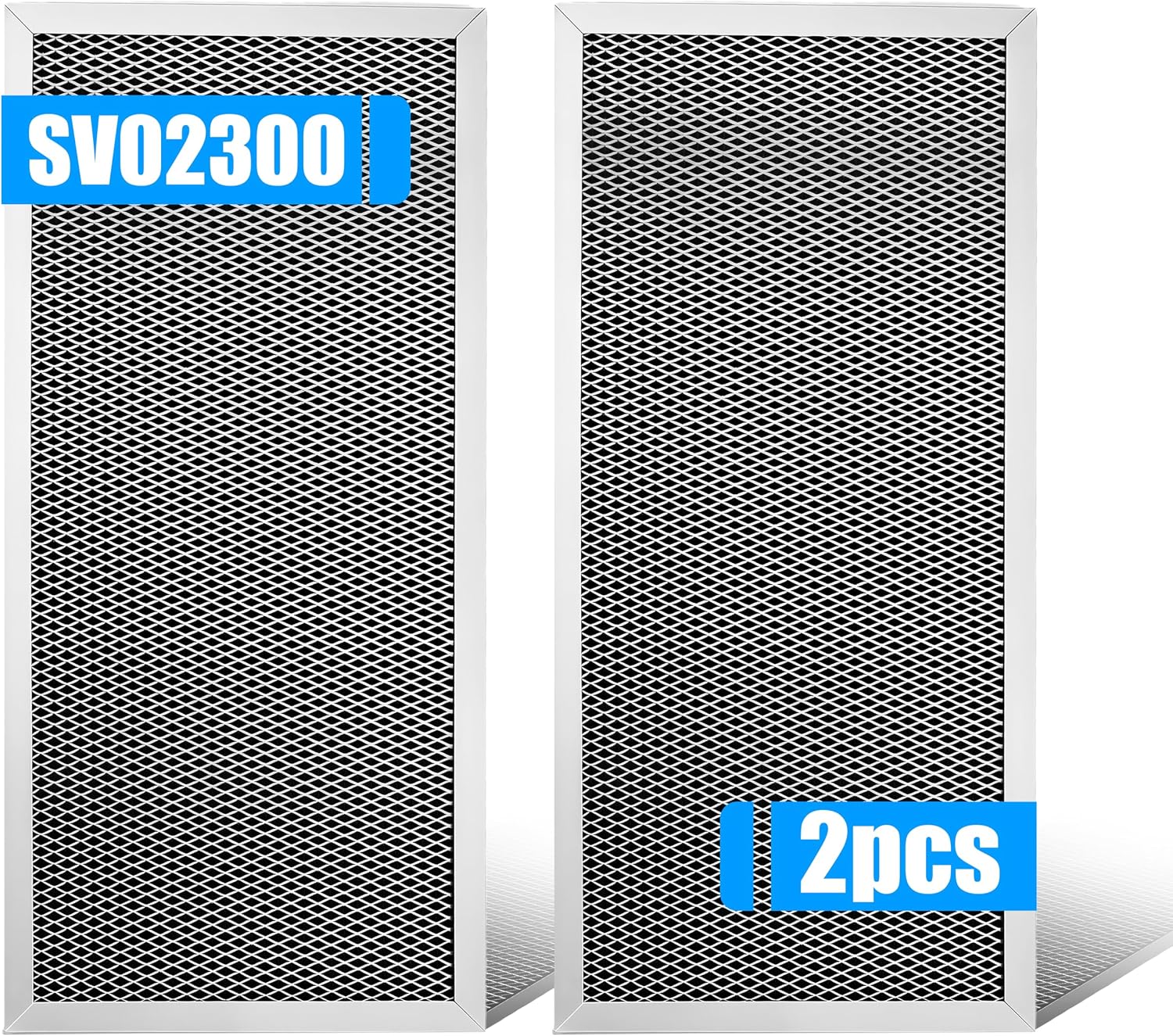 2-Pcs SV02300 Air Exchanger Filter 15-3/8 x 7-1/8 x 5/8 Inches Efficiency Premium Quality Air Filters for Improved Indoor Air Quality Home Ventilation System Replacement Filter