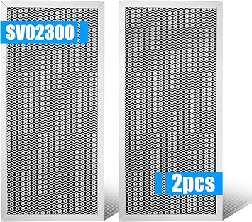 2-Pcs SV02300 Air Exchanger Filter 15-3/8 x 7-1/8 x 5/8 Inches Efficiency Premium Quality Air Filters for Improved Indoor Air Quality Home Ventilation System Replacement Filter
