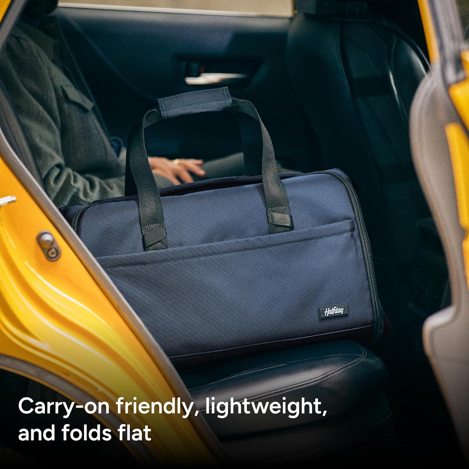 Halfday Convertible 2-in-1 Premium Garment Duffel Weekender Bag 45L | Wrinkle-Free Travel, Hanging Suit Compartment, Shoe Pockets, Trolley Sleeve. Balistic Nylon Carry-On, Ash - Image 7