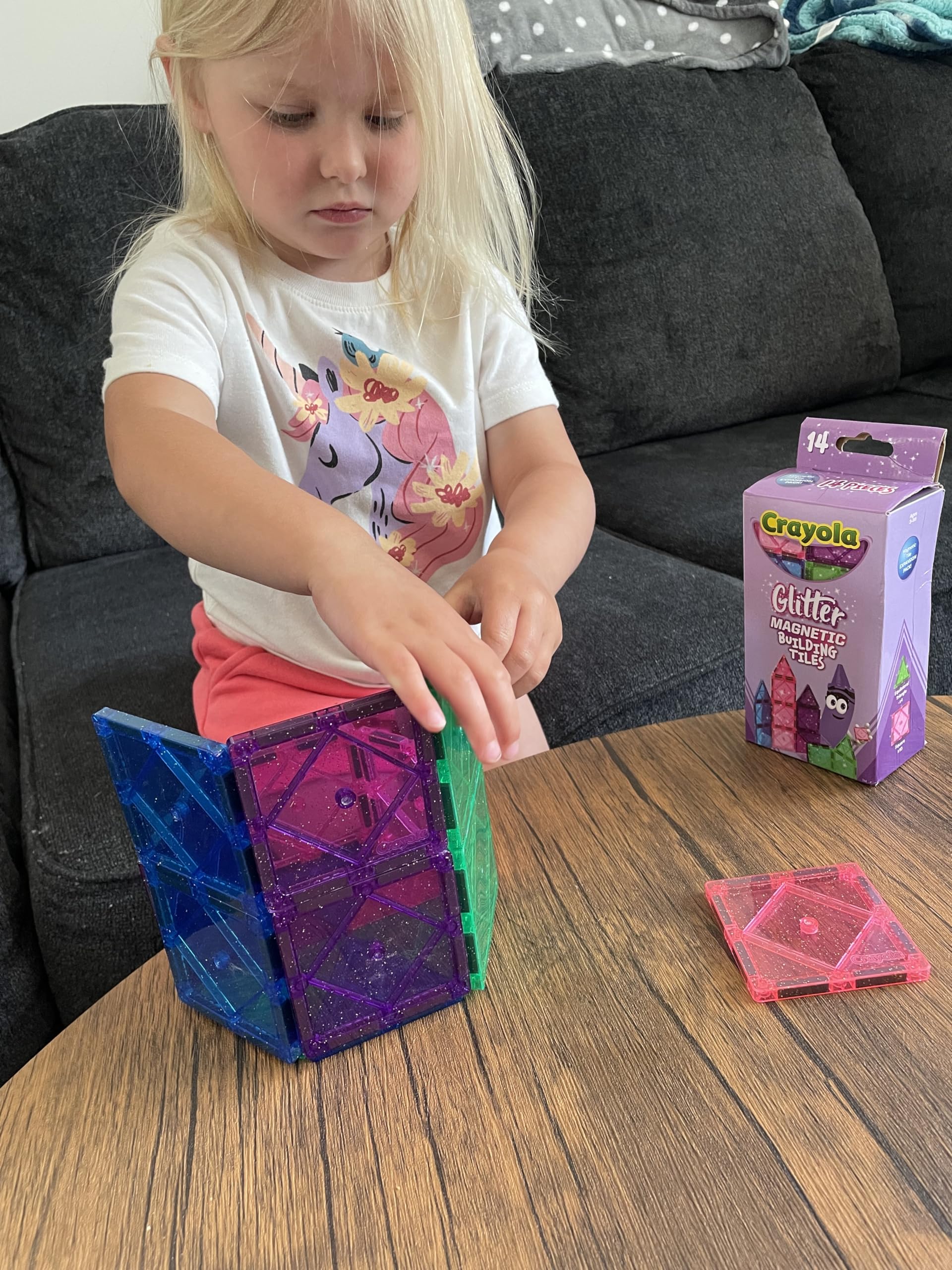 Crayola Crayons Crayola Glitter Magnetic Tiles 40 Piece Set