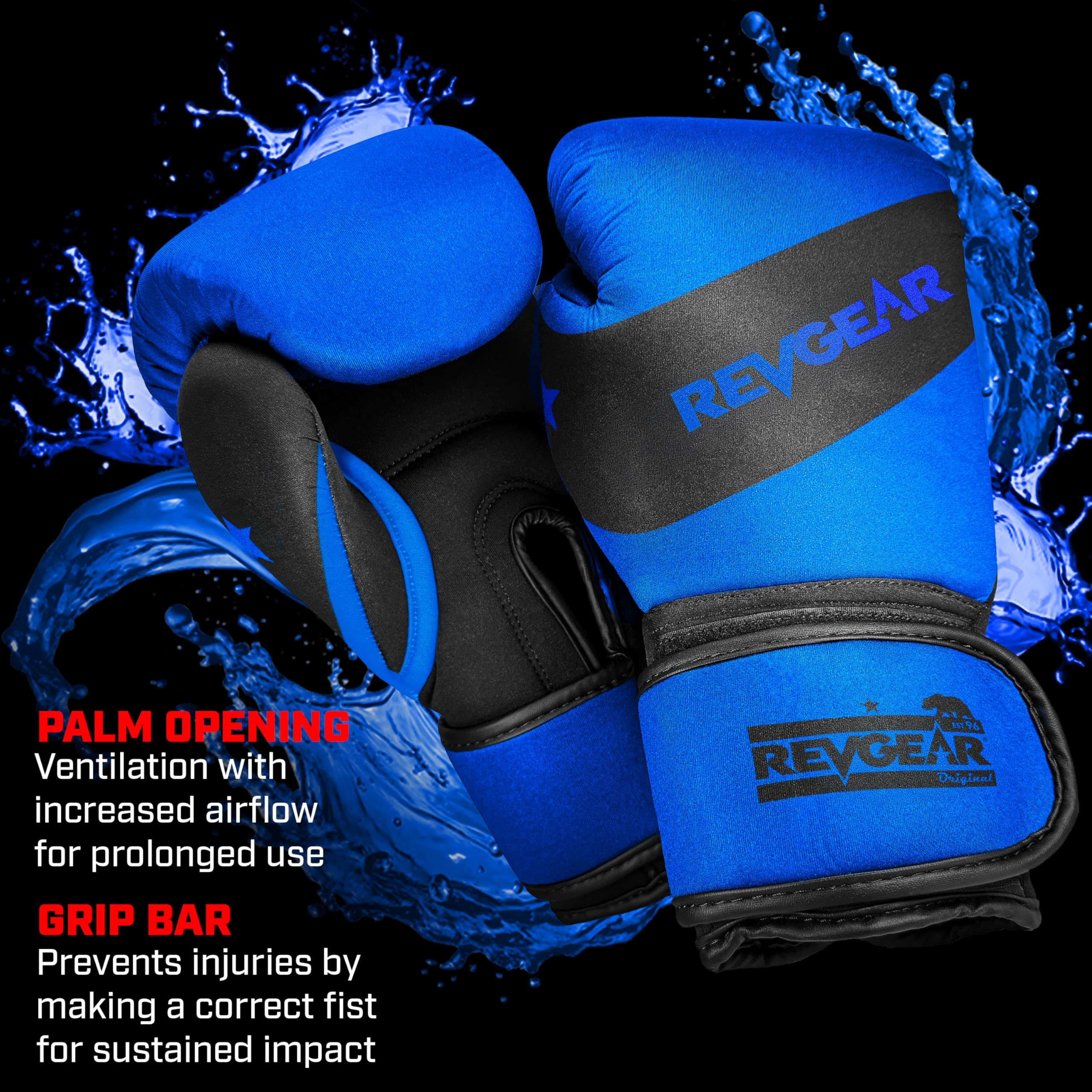 Revgear Boxing Snapklik.com : Revgear Elevate Washable Kids Boxing Gloves Blue Ideal ...