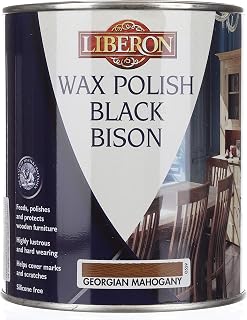 Liberon Wax Polish Black Bison Paste Georgian Mahogany 1 Litre