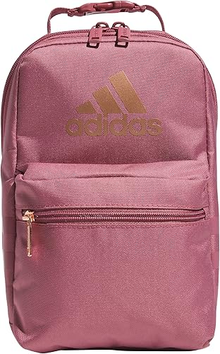Miniatura 31 de adidas Santiago Lonchera unisex con aislamiento para mujeres y hombres, contenedor de alimentos con bolsillo de malla, Talla única Plata Violeta