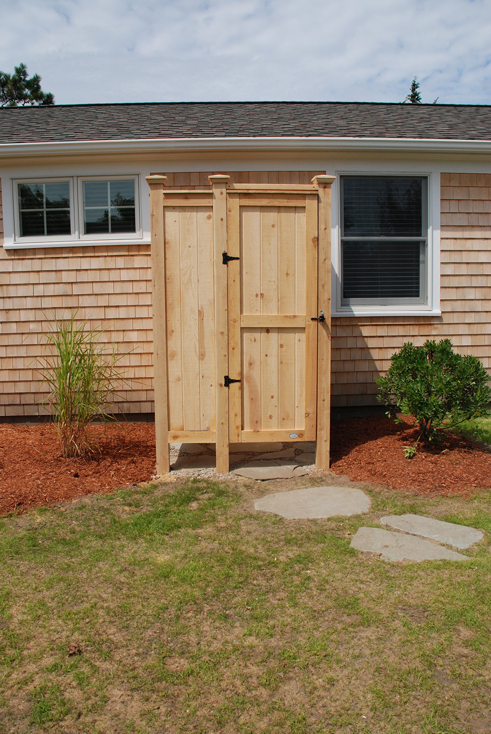 Buy Outdoor Shower Enclosure Cedar House Mount Online at desertcart INDIA