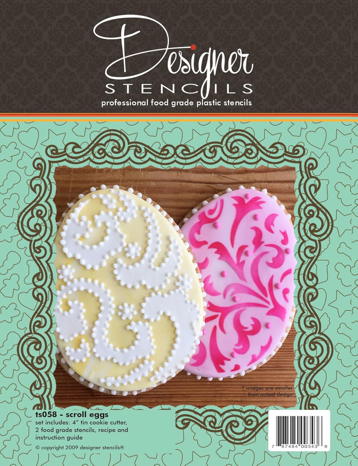 Egg Cookie Cutter & Stencil Set by Designer Stencils Food