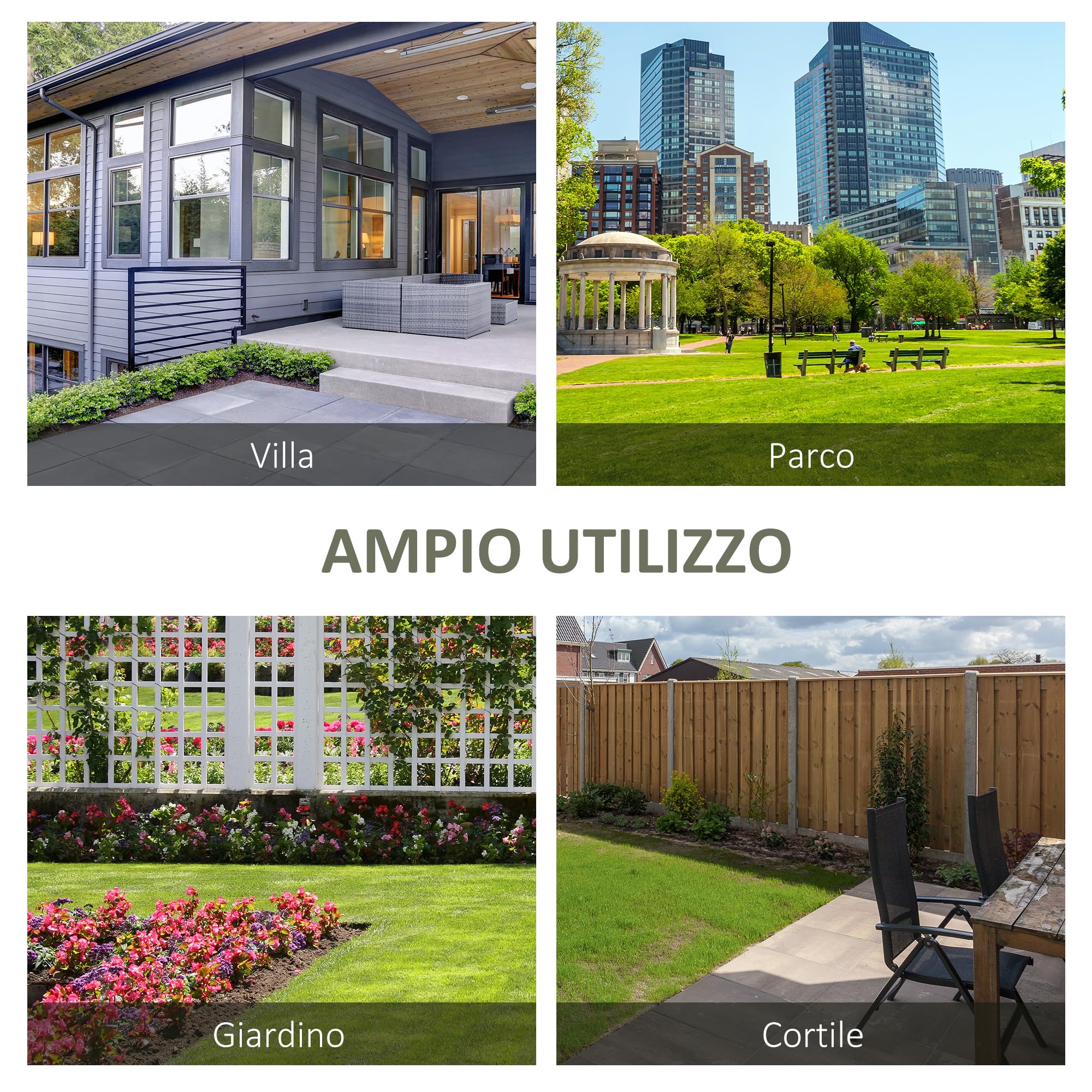 Outsunny Panchina da Esterno in Acciaio, Panchina da Giardino 2 Posti con Schienale Alto e Braccioli, Resistente alla Ruggine, 128x62.5x81.5 cm, Nero