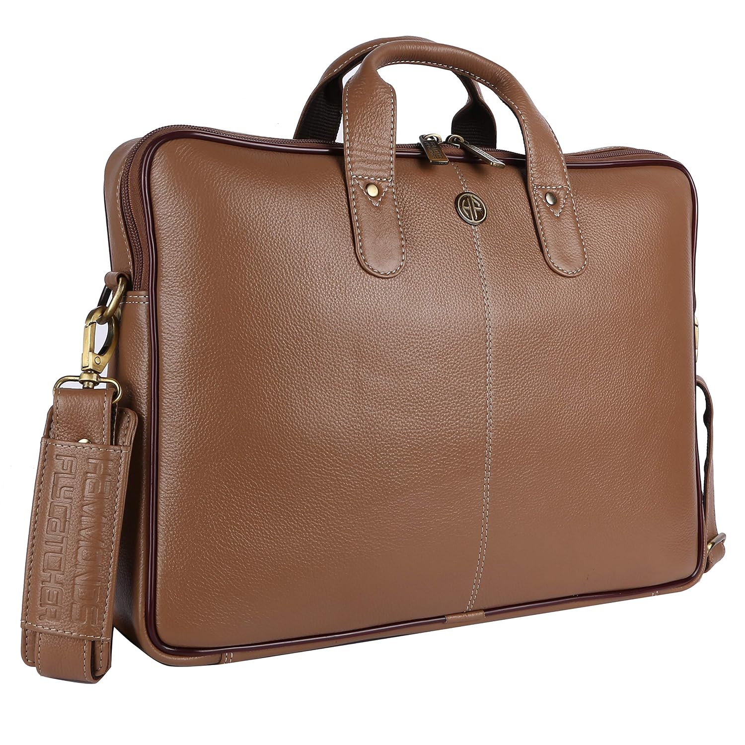 HAMMONDS FLYCATCHER Genuine Leather Laptop Bag for Men – Office Bag – Fits Up to 14/15.6/16 Inch Laptop/MacBook – Laptop Messenger Bags/Leather Bag for Men with Adjustable Shoulder Strap – Burlywood HAMMONDS FLYCATCHER Genuine Leather Laptop Bag for Men – Office Bag – Fits Up to 14/15.6/16 Inch Laptop/MacBook – Laptop Messenger Bags/Leather Bag for Men with Adjustable Shoulder Strap – Burlywood