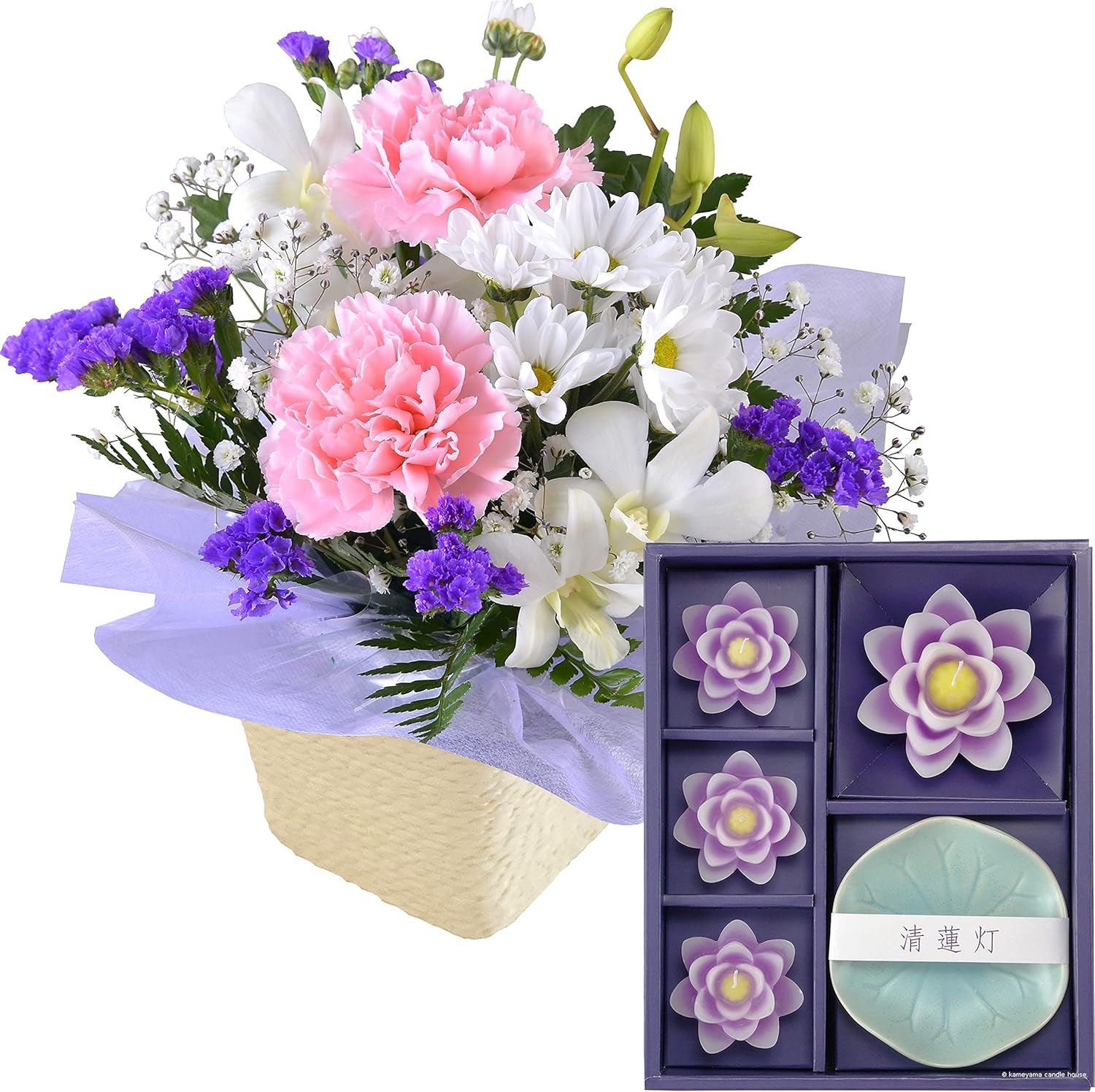 花のギフト社 お供え 花 お供え物 生花 おそなえ お悔やみ お彼岸 お盆 命日 ろうそく ローソク 価格は安く