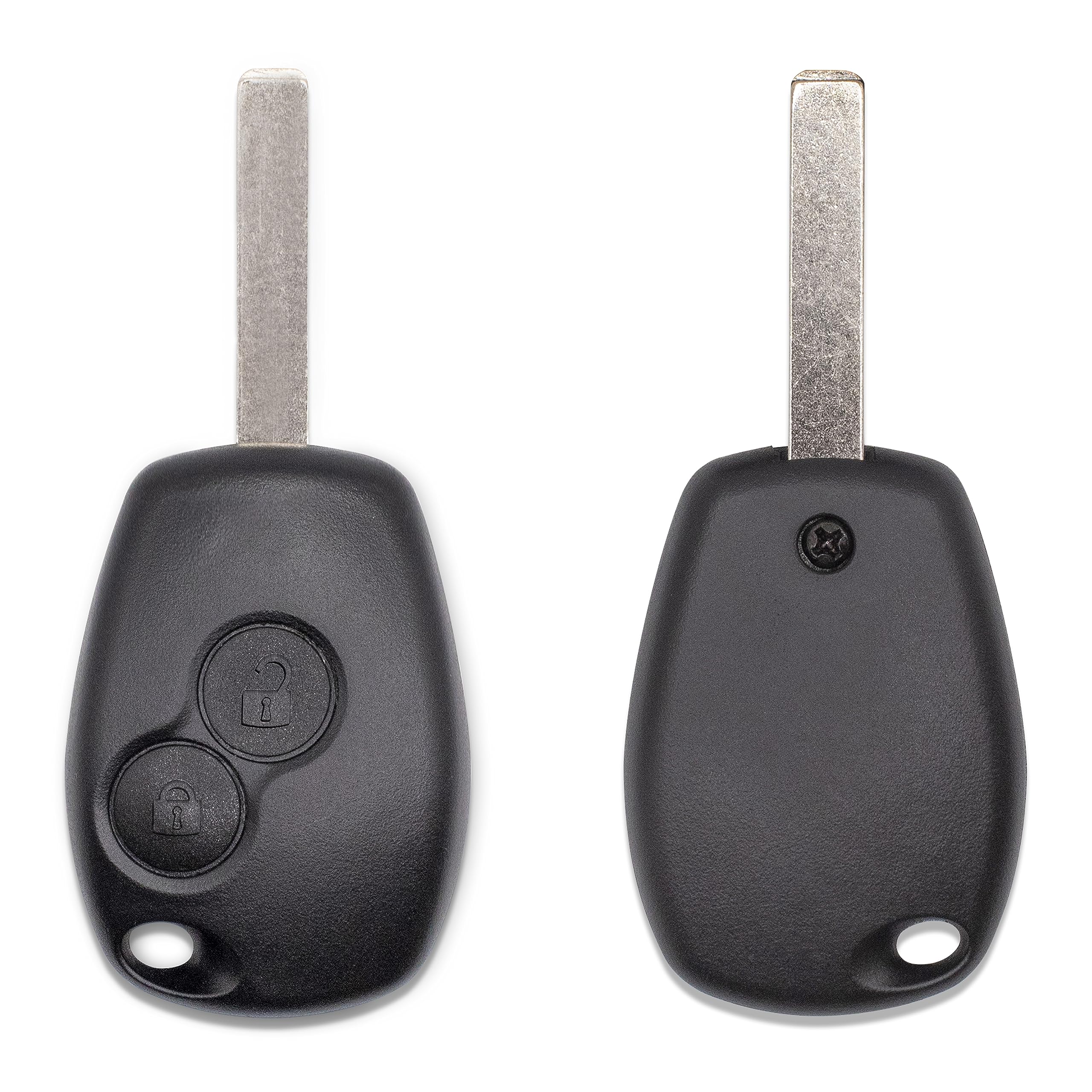 Renault Clio Modus Twingo Kangoo Wind Guscio Chiave 2 Tasti Telecomando Cover Ricambio Lama