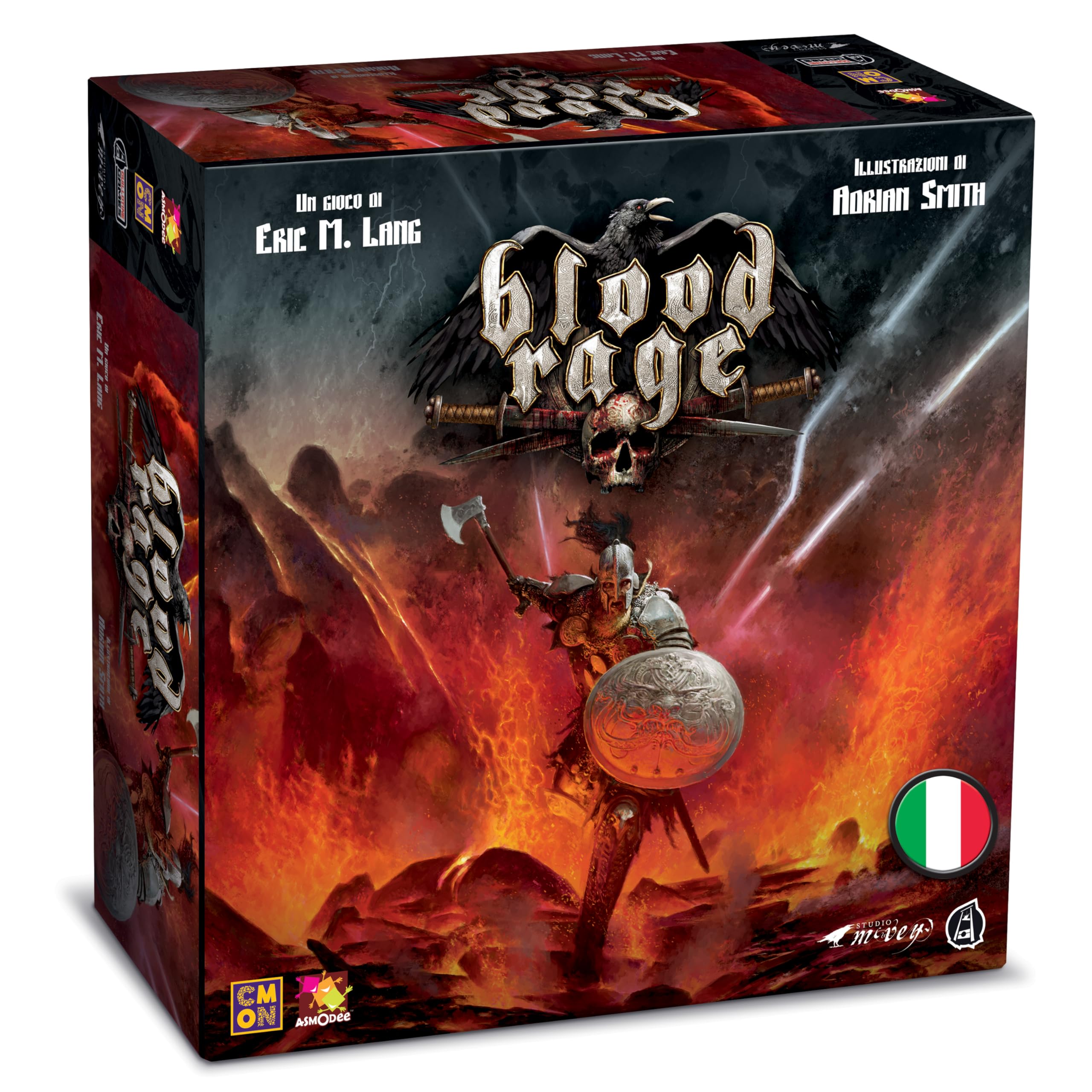 Asmodee Blood Rage Board Game, 2 and 4 Players, 14 Years, Italian Edition, Multi-Colour
