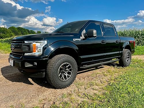 Miniatura 5 de RockTrix RT107 - Rueda de 17 pulgadas compatible con Ford F150 2009-2024, llantas Bronco Raptor 2022+, patrón de pernos de 6 x 135, desplazamiento