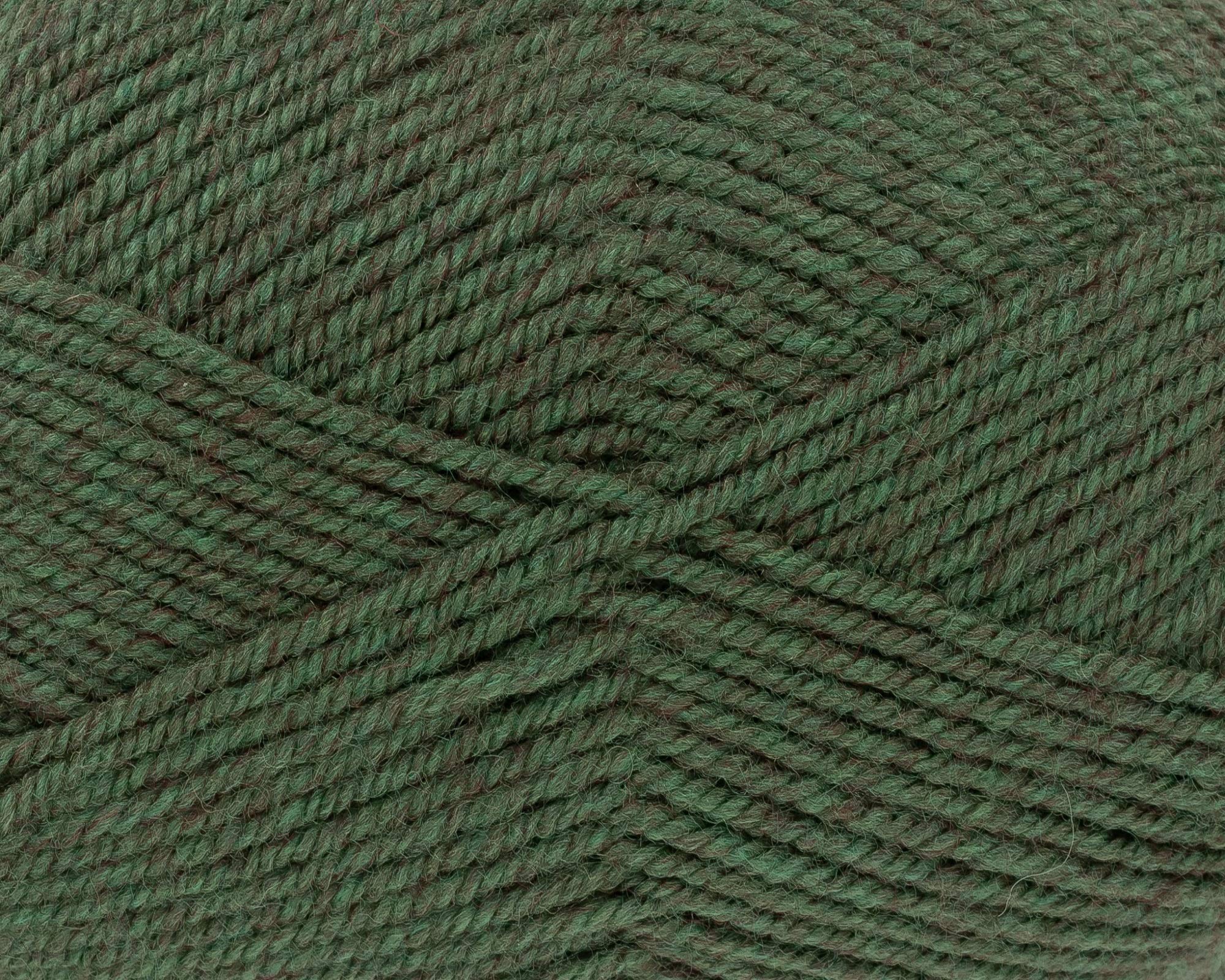 King Cole Hilo de mezcla de lana y acrílico color bosque de 400g para tejer a mano