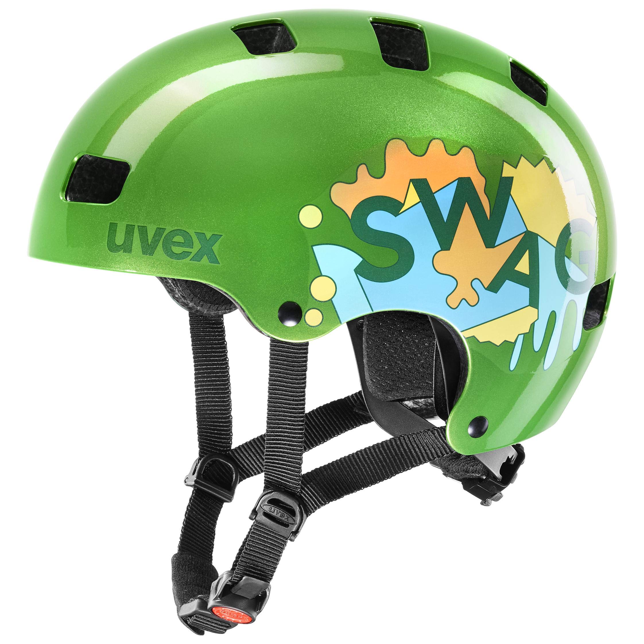 Uvex Kid 3 CC Junior Fietshelm Groen/Oranje Uvex Kid 3 CC Junior Fietshelm Groen/Oranje