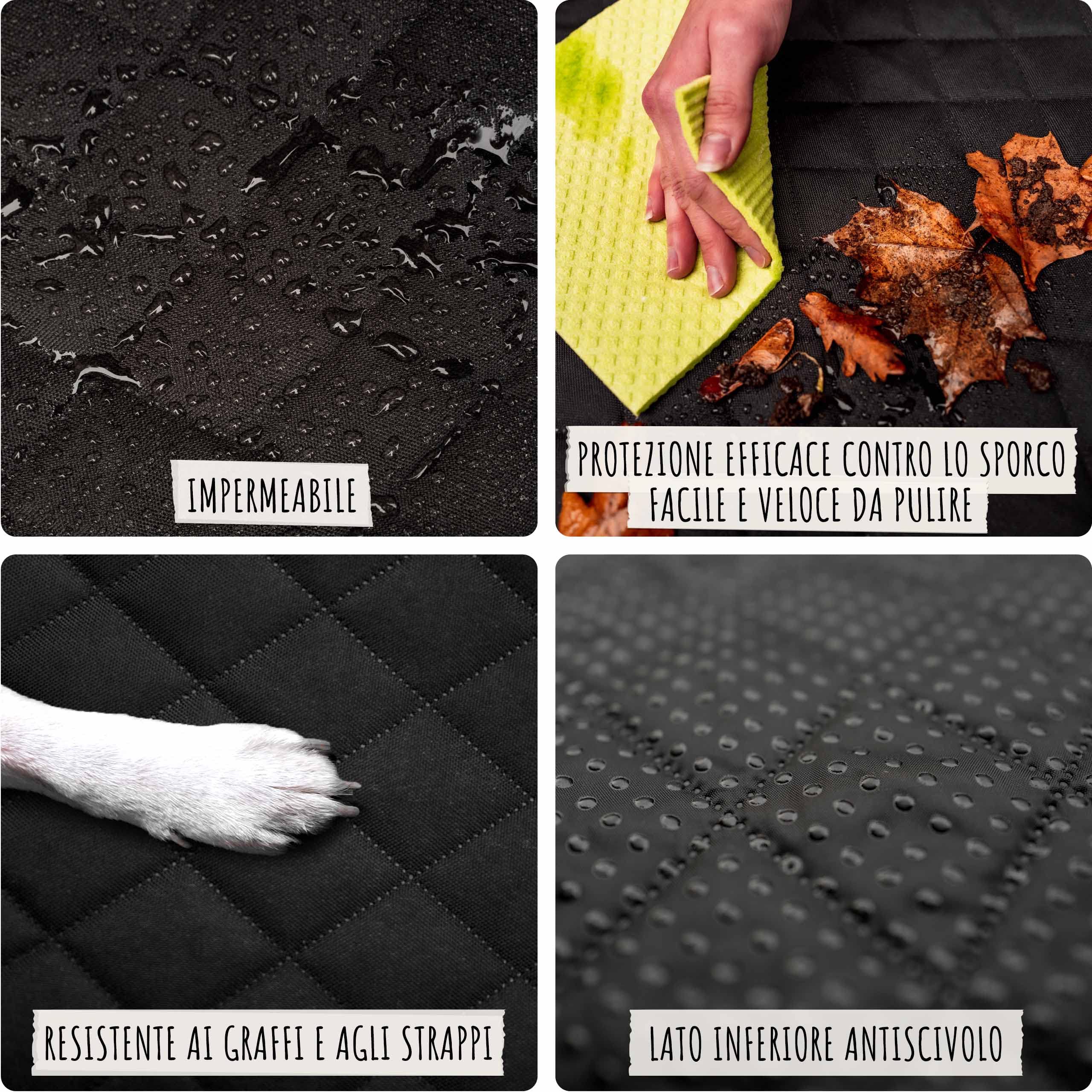 Rudelkönig Telo Auto per Cani Copertura Bagagliaio Auto Idrorepellente Rivestimento Bagagliaio per Cani Antiscivolo