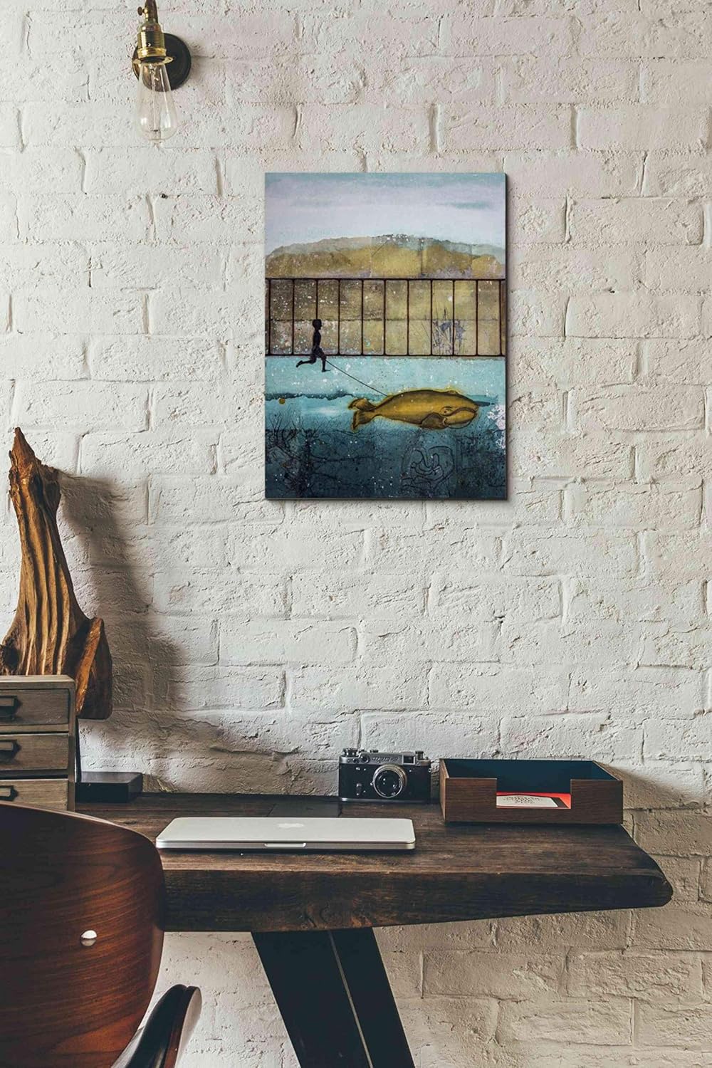 Epic Graffiti 'Good Companion' by DB Waterman, Canvas Wall Art, 12"x16"