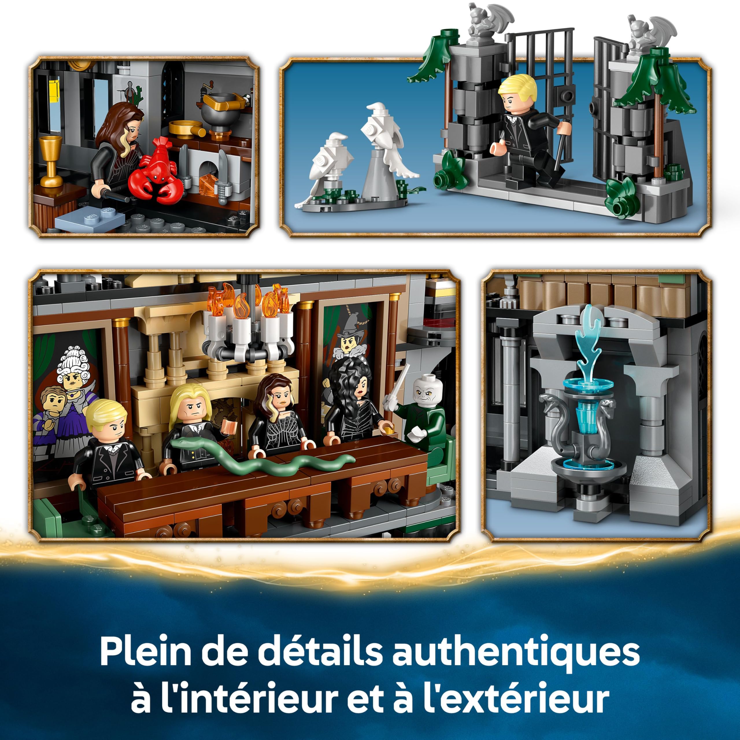 LEGO Harry Potter Le manoir des Malefoy - Jeu de Construction Collector pour garçons et Filles dès 10 Ans - 9 minifigurines Dont Dobby et Lord Voldemort 76453