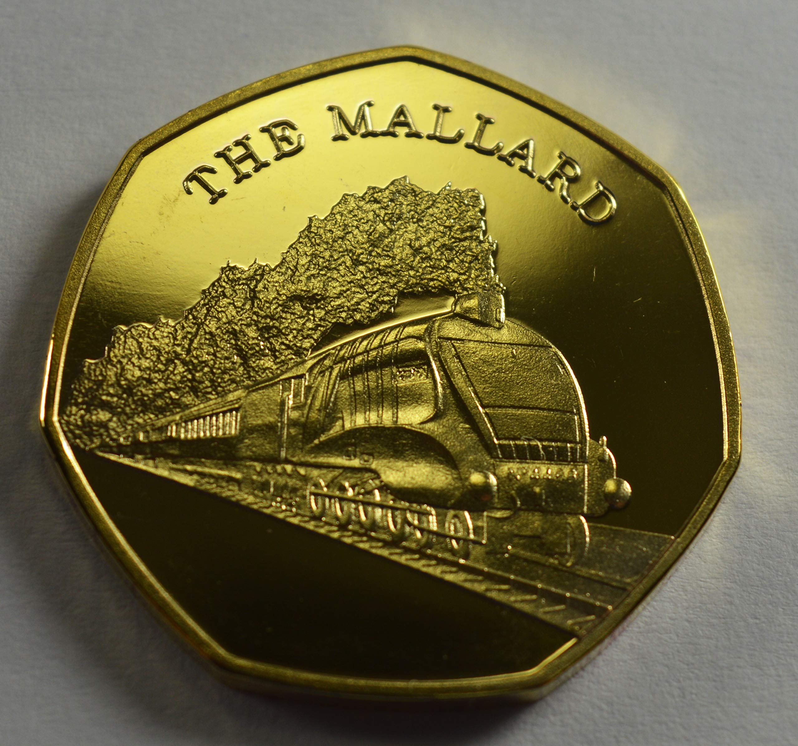THE MALLARD Steam Engine 24ct Gold Commemorative Coin Albums/50p Collectors, STEAM & STEEL SERIES Iconic Railway Locomotives