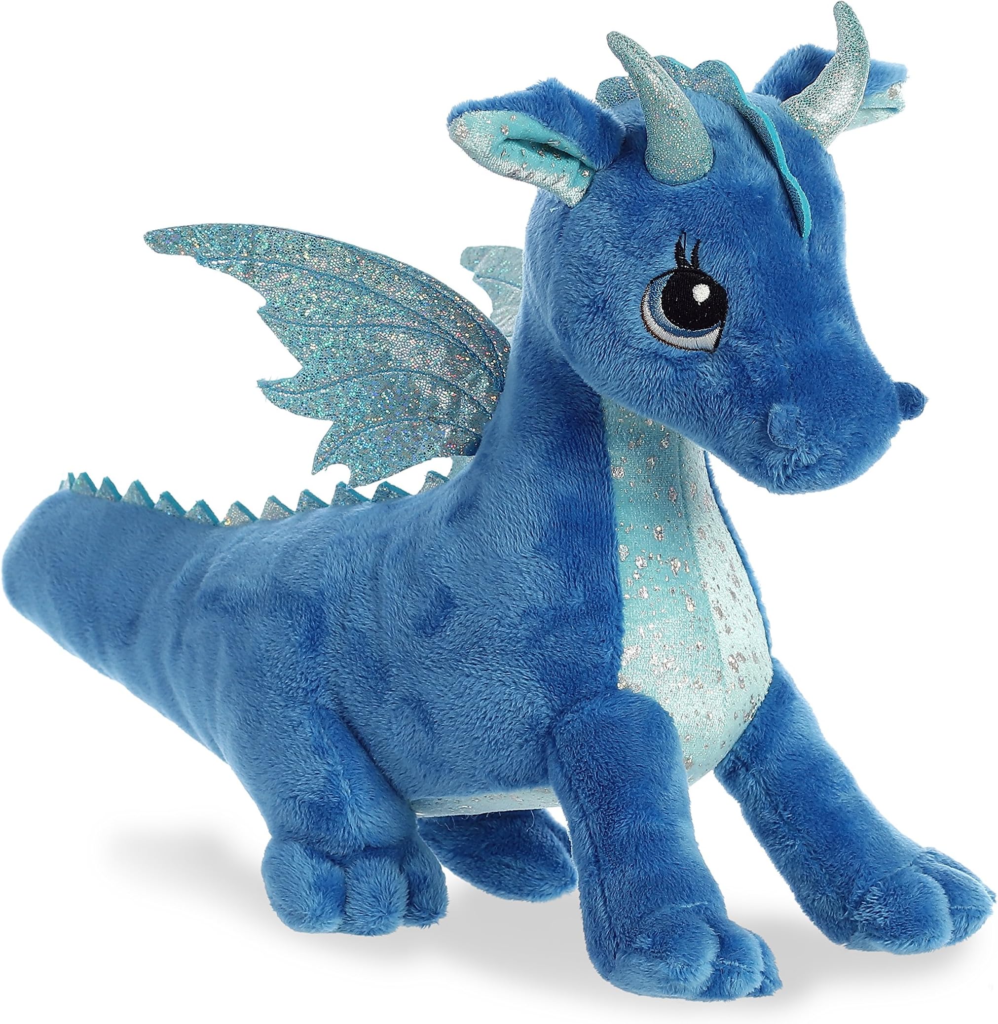 Aurora® Enchanting Sparkle Tales™ Indigo Dragon™ Stuffed Animal - Magical Adventures - Endless Play - Blue 12 Inches