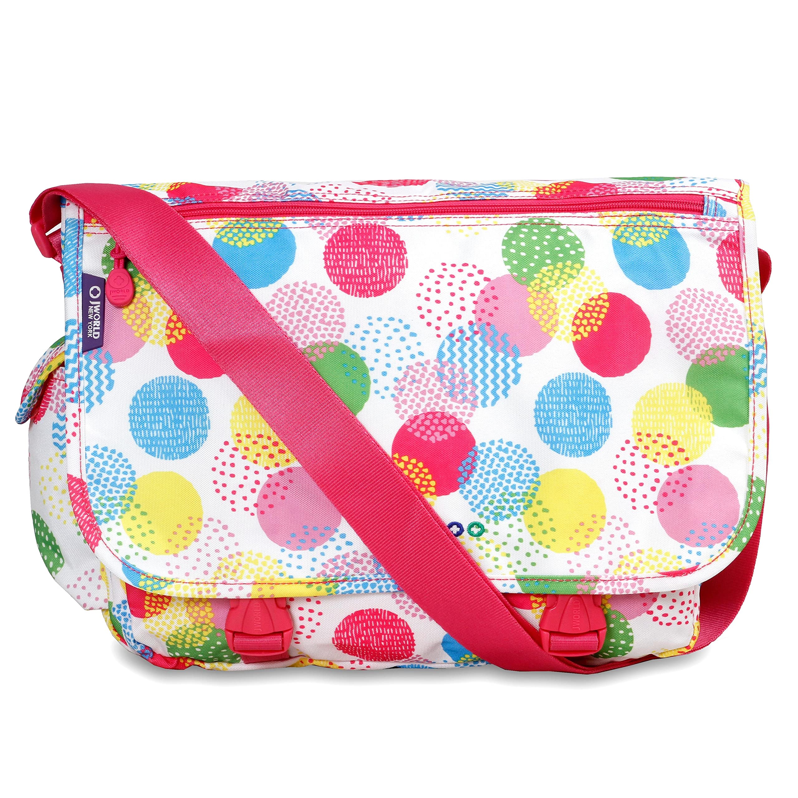 J World New York Terry Messenger Bag for Women Girls School Kids
