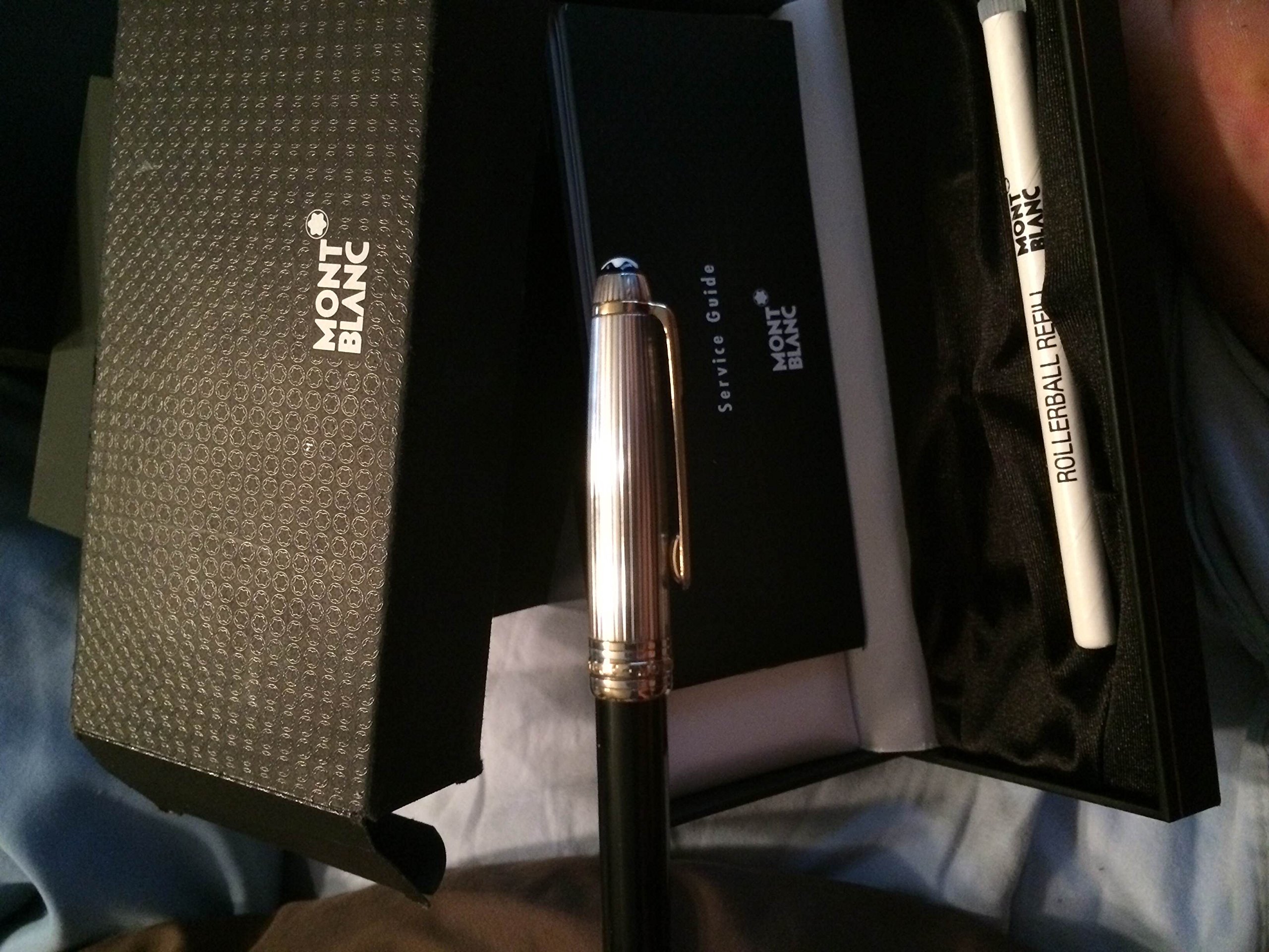 Amazon.com : MontBlanc Meisterstuck Solitaire Doue Black/Sterling 