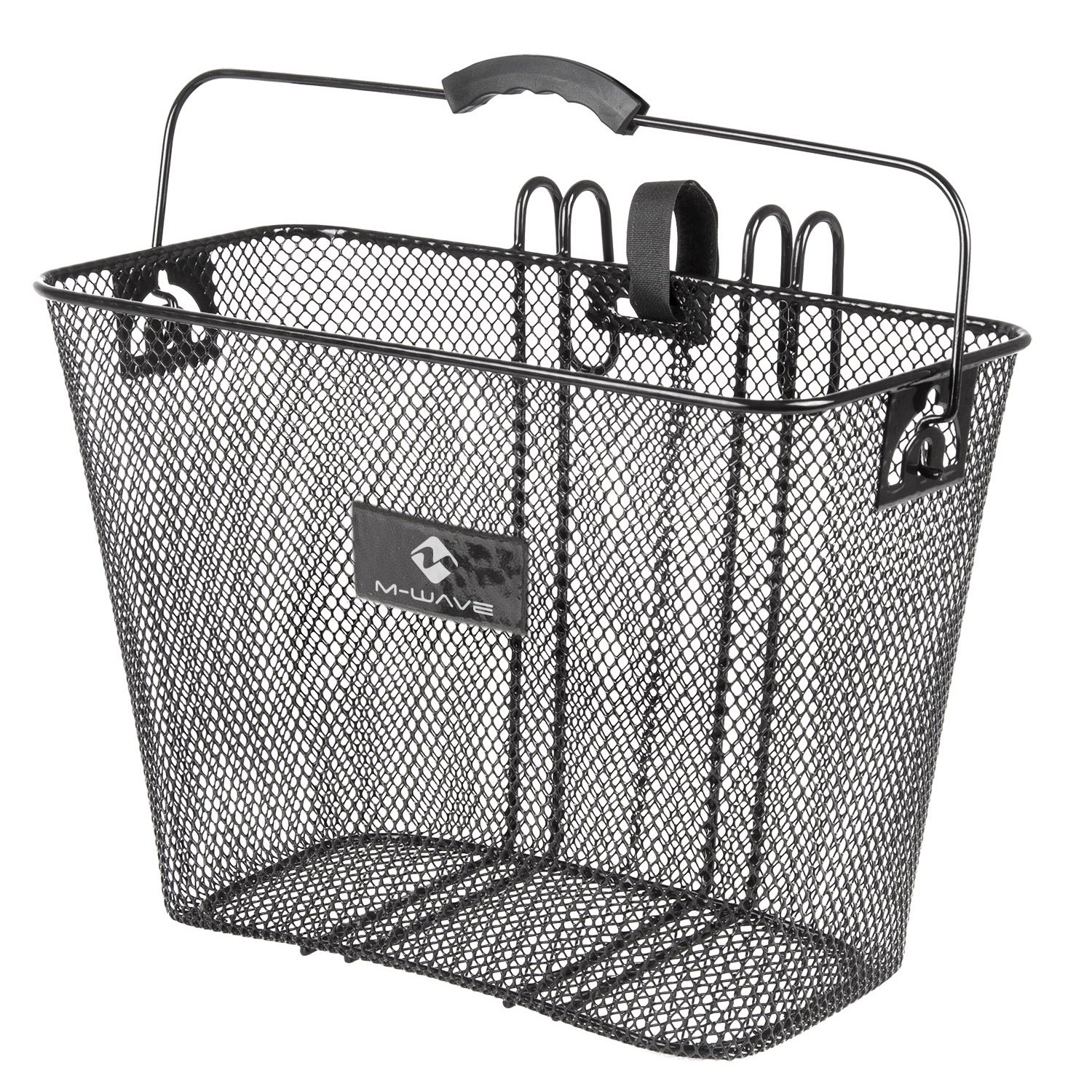 M-Wave Bicycle Wicker Pet Basket Front or Rear Mount, 17 x 12 x 8.5 in