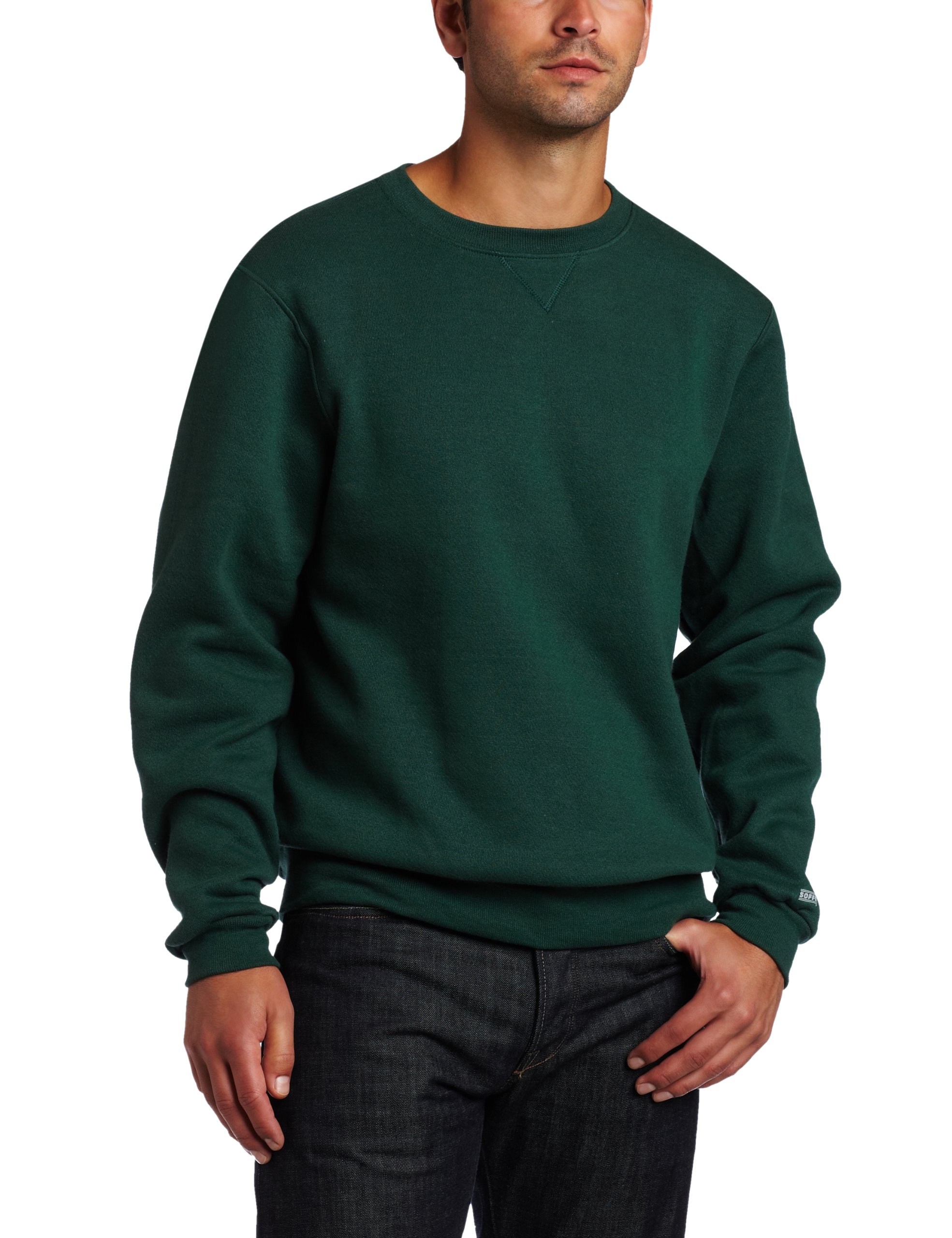 SoffeMens Classic Midweight Fleece Crew Sweatshirt