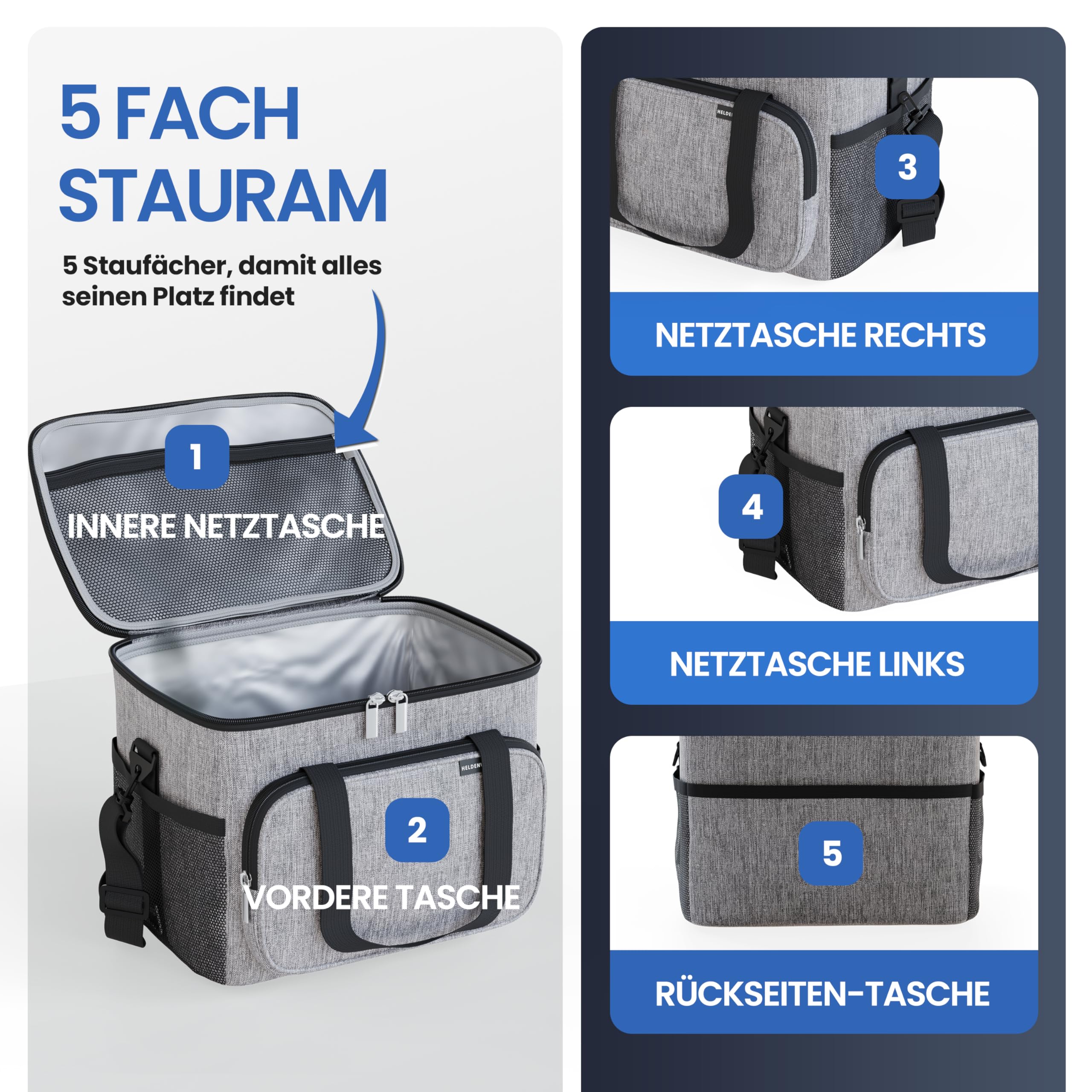 HELDENWERK Grand Sac Isotherme Pliable