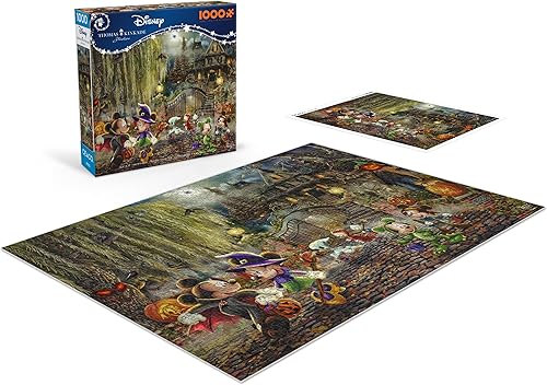 Miniatura 4 de Ceaco - Thomas Kinkade - Disney - Mickey y Minnie Halloween Fun - Rompecabezas de 1000 piezas