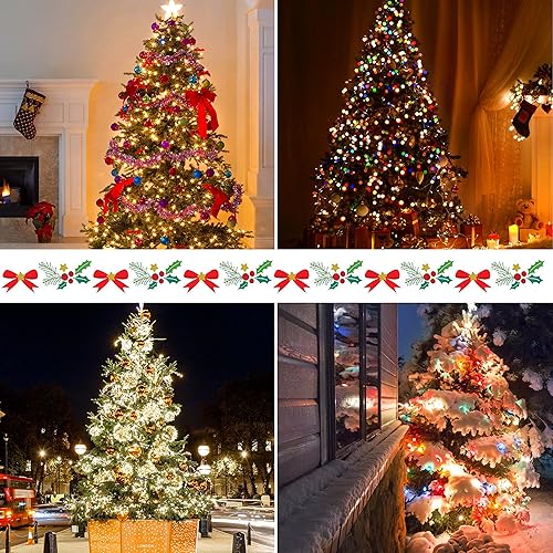 Miniatura 7 de Luces de árbol de Navidad  Luces de Navidad para interiores 399 LED de 6.5 pies x 16 gotas de luces de Navidad al aire libre con 8 modelos, función