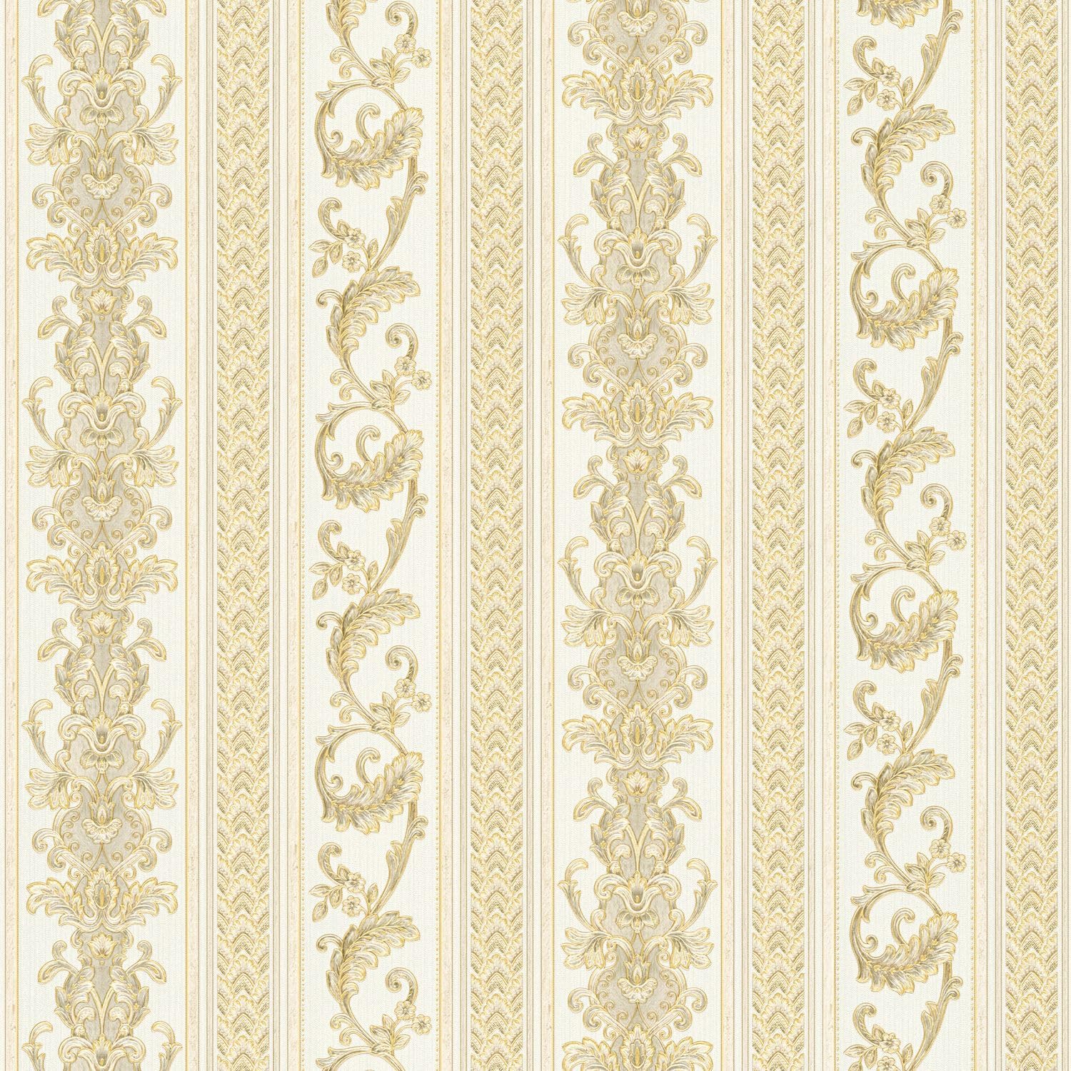 Papier peint baroque intissé texturé résistant et facile à poser Profhome