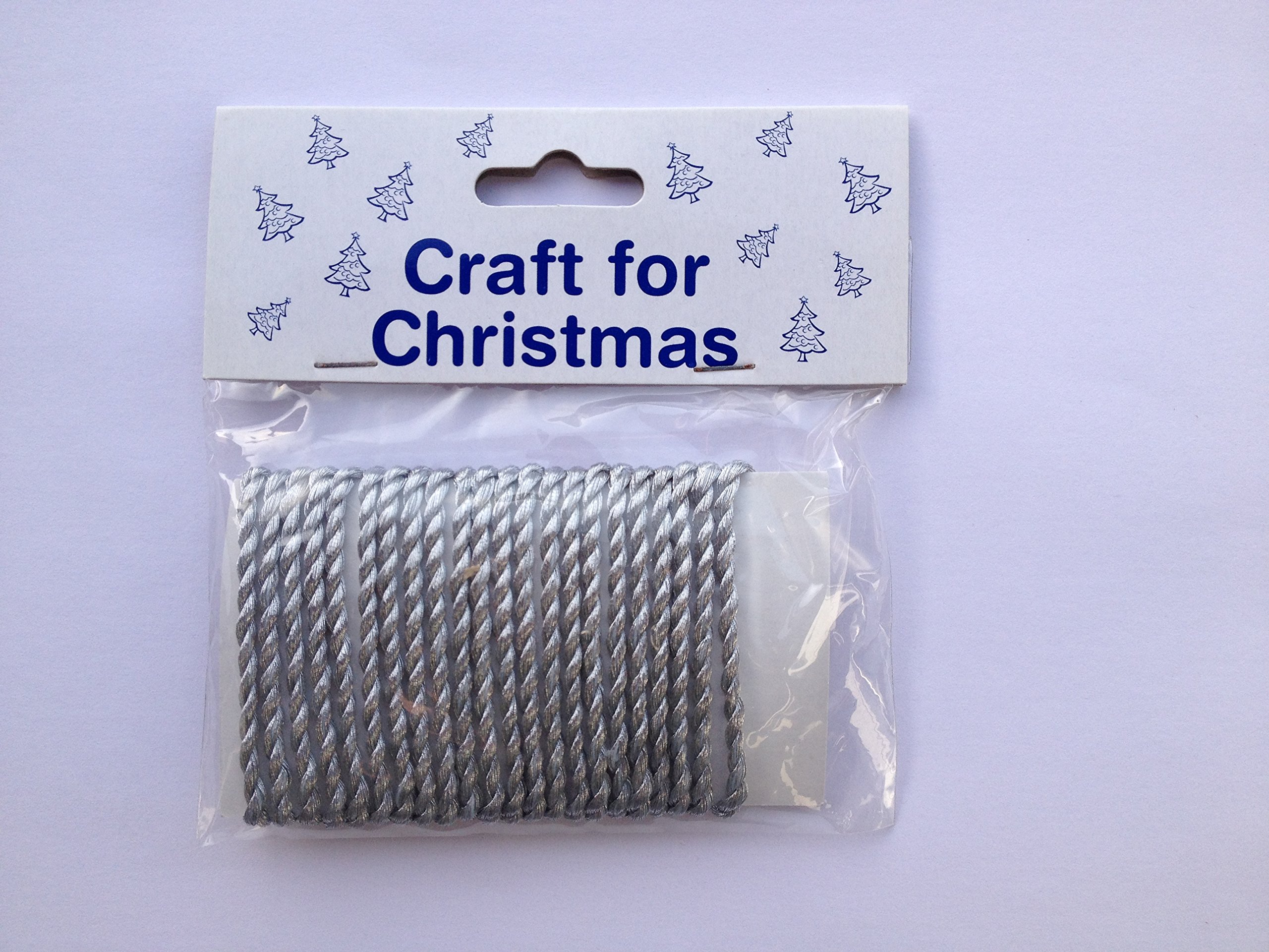 Christmas Craft Silver Christmas Card Making - Decorative Xmas String (3Mm X 2.5M)
