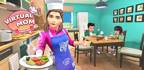 Virtual Amazing Chef Mom Life Simulator Game - Melhores jogos de Master Kitchen Chef - Jogos de culi
