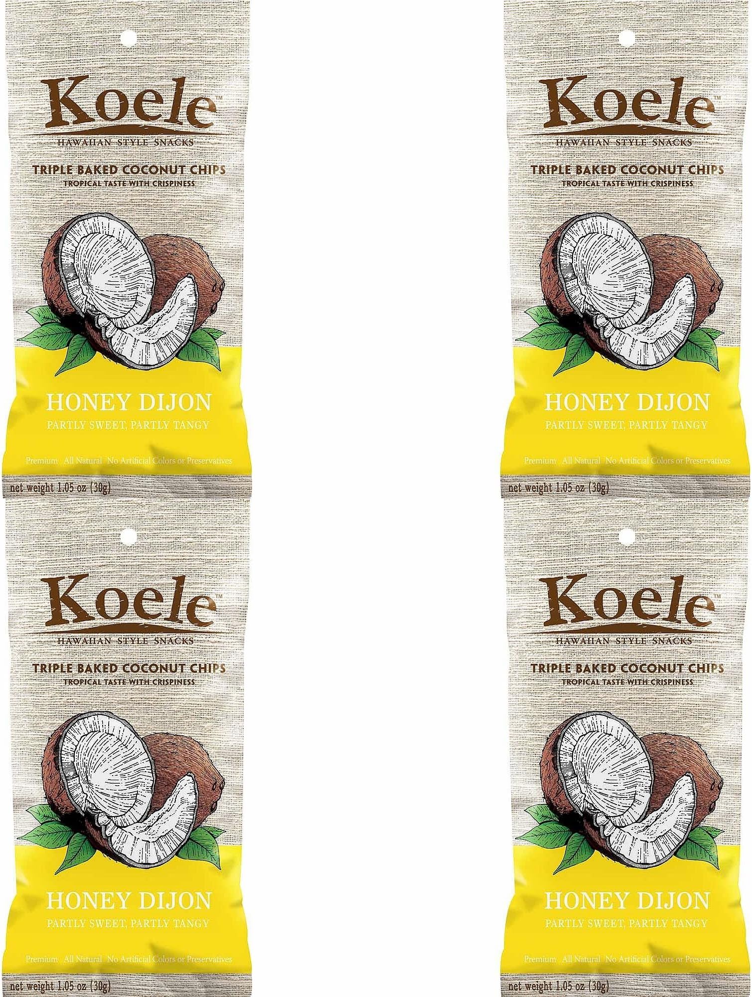 (4 PACK) - Koele Baked Coconut Chips - Original| 30 x 24 gx |4 PACK - SUPER SAVER - SAVE MONEY