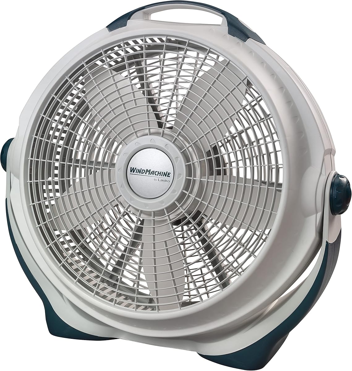 Lasko Wind Machine Fan, Air Circulator Fan with 3 Speeds, 20" Model 3300, Gray